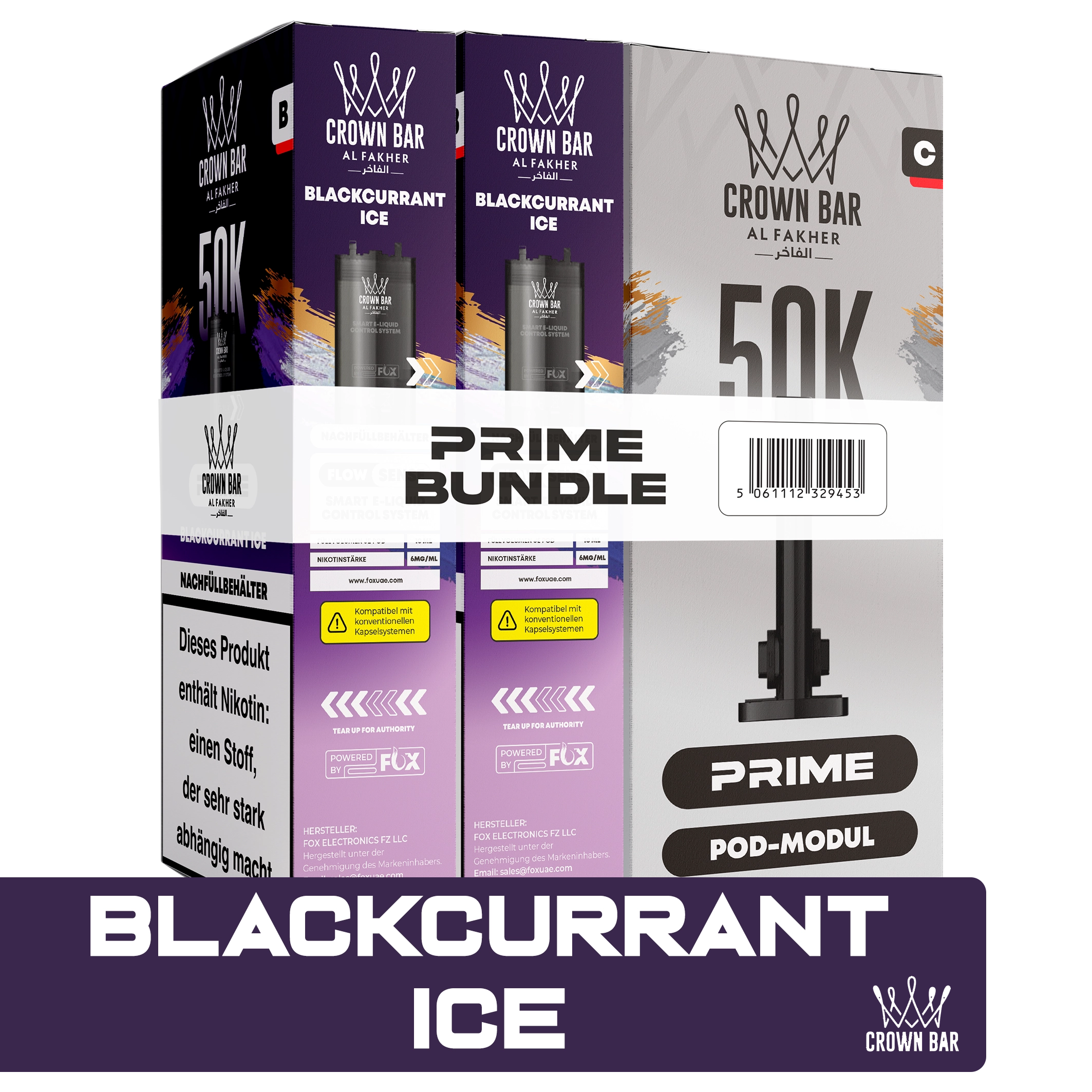 Al Fakher - Hypermax Prime 50K 2er Pod+Coil - Blackcurrant Ice