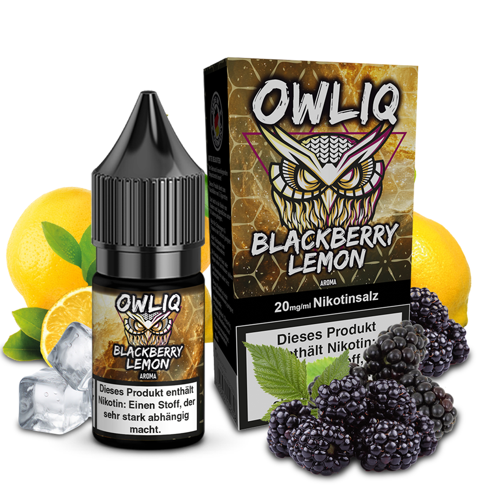 OWLIQ Liquid - Blackberry Lemon 10ml - 20mg