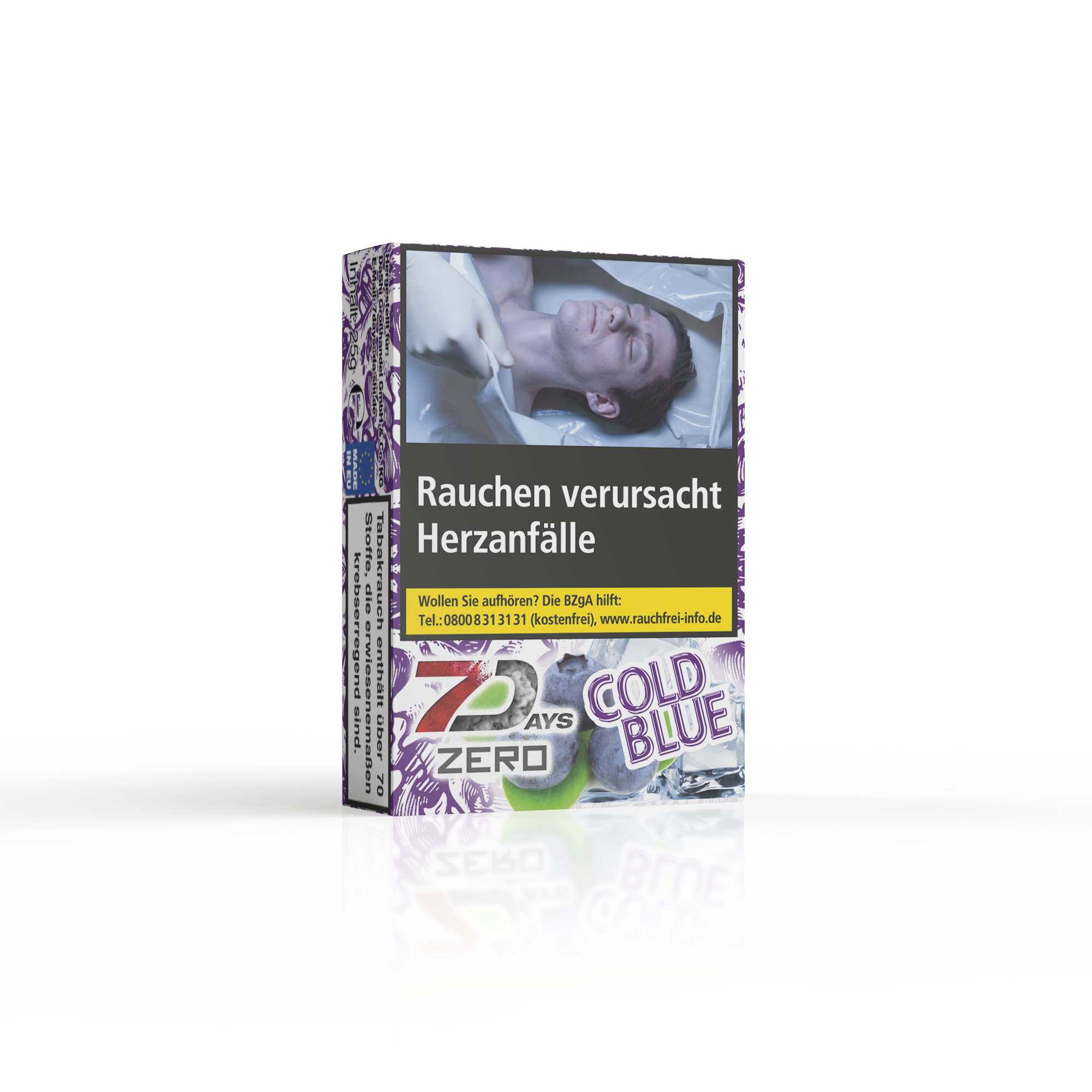 7Days Zero Tabakersatz - Cold Blue - 25g