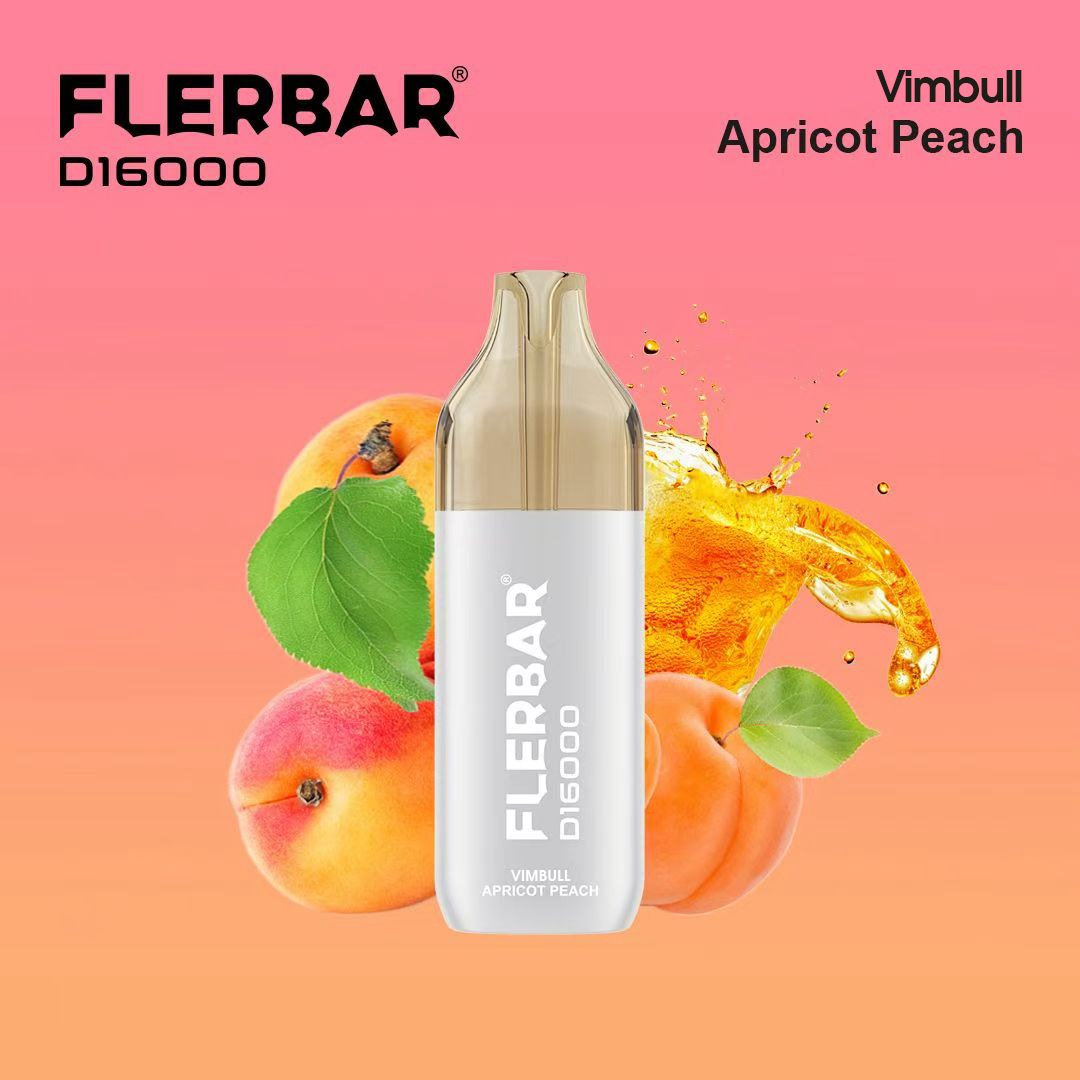 Flerbar D16000 - Vimbull Apricot Peach - Vape 2ml + Pod 10ml