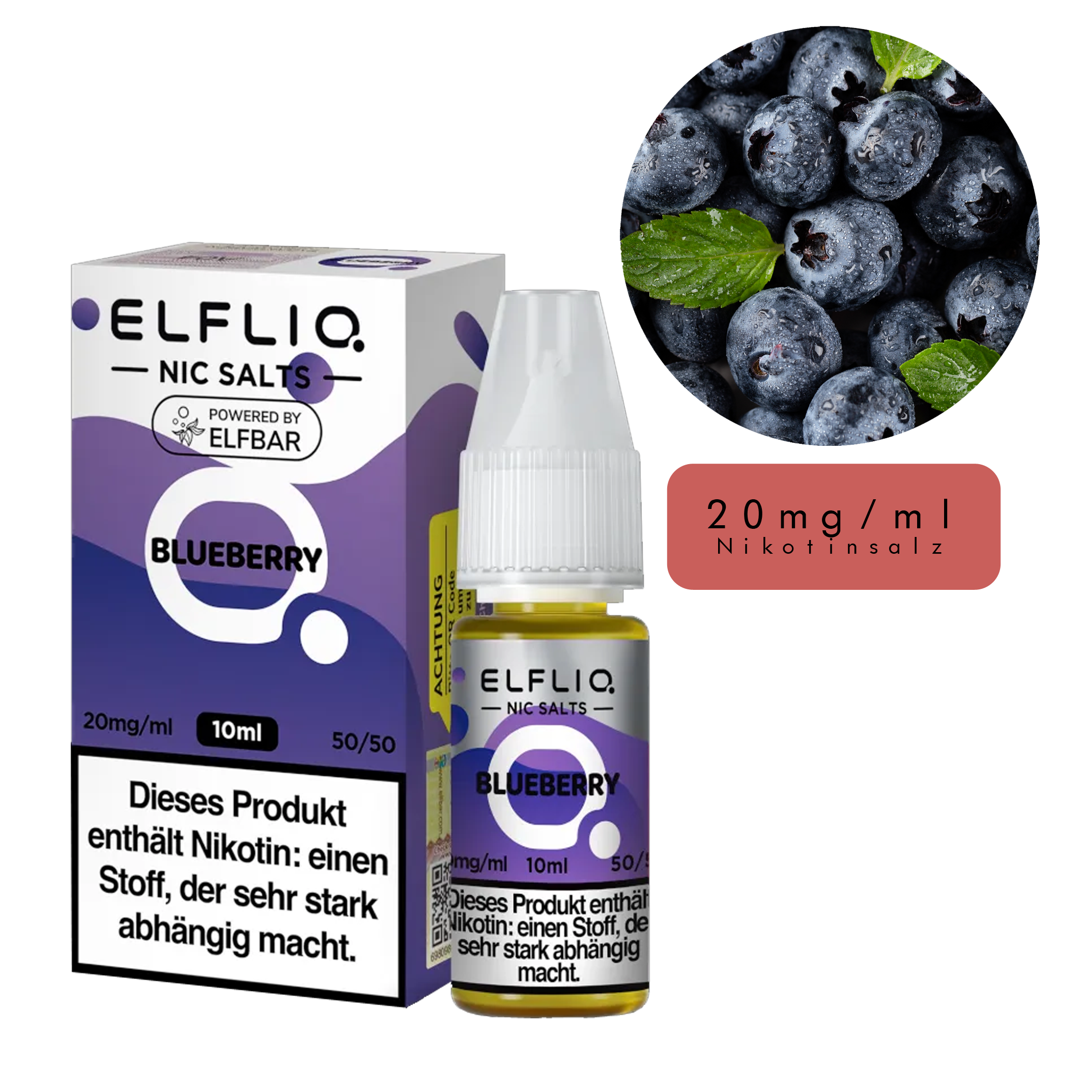 ElfLiq by Elfbar - Blueberry 10ml - 20mg