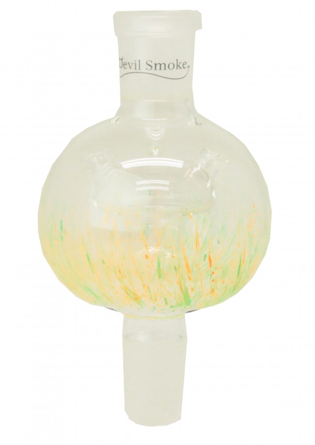 Devil Smoke - Mini Molassefänger - Mushroom Colored - Grün-Neon/Orange- Neon -18/8