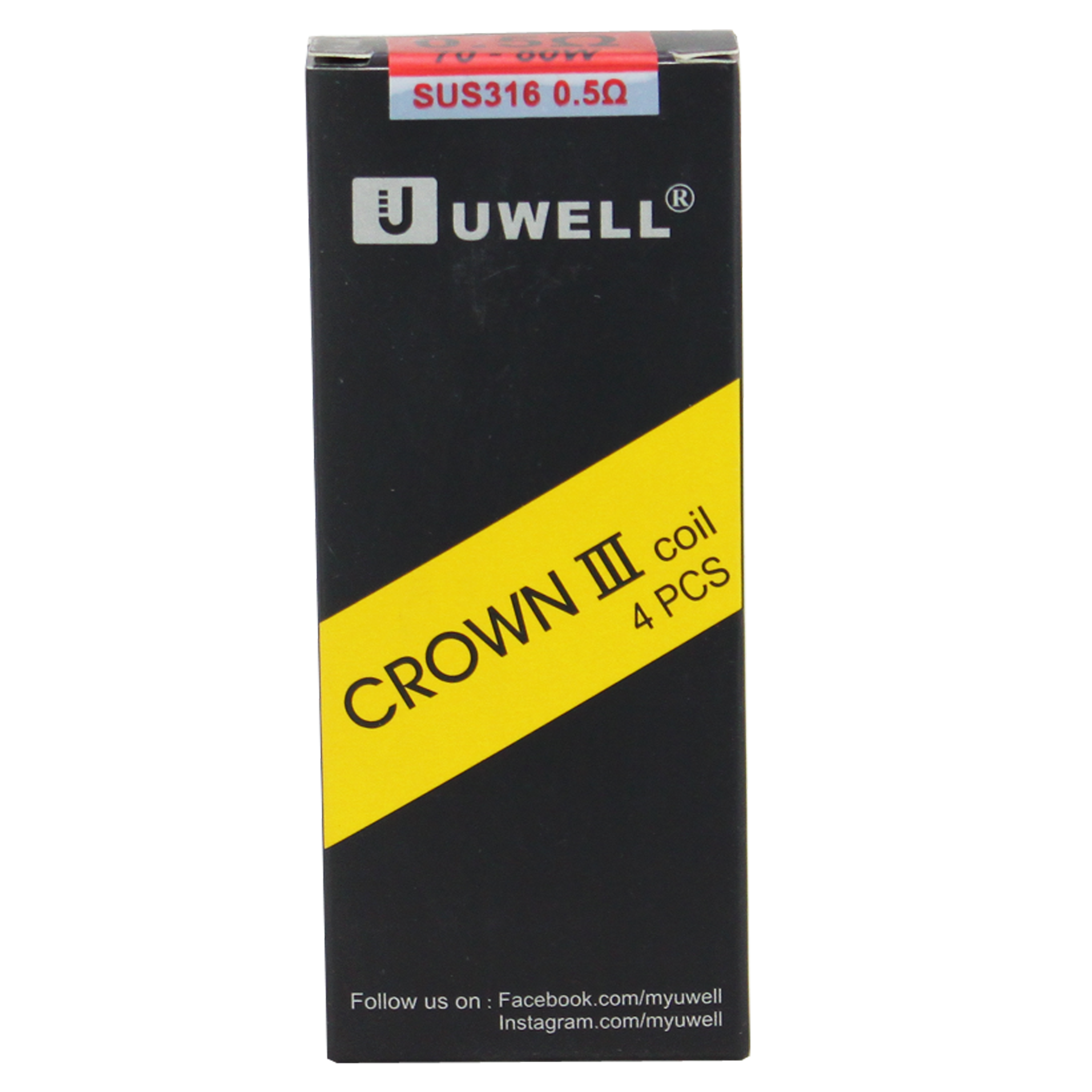 Uwell - Crown 3 (0,50Ohm) - Ersatzcoil (4er Pack)