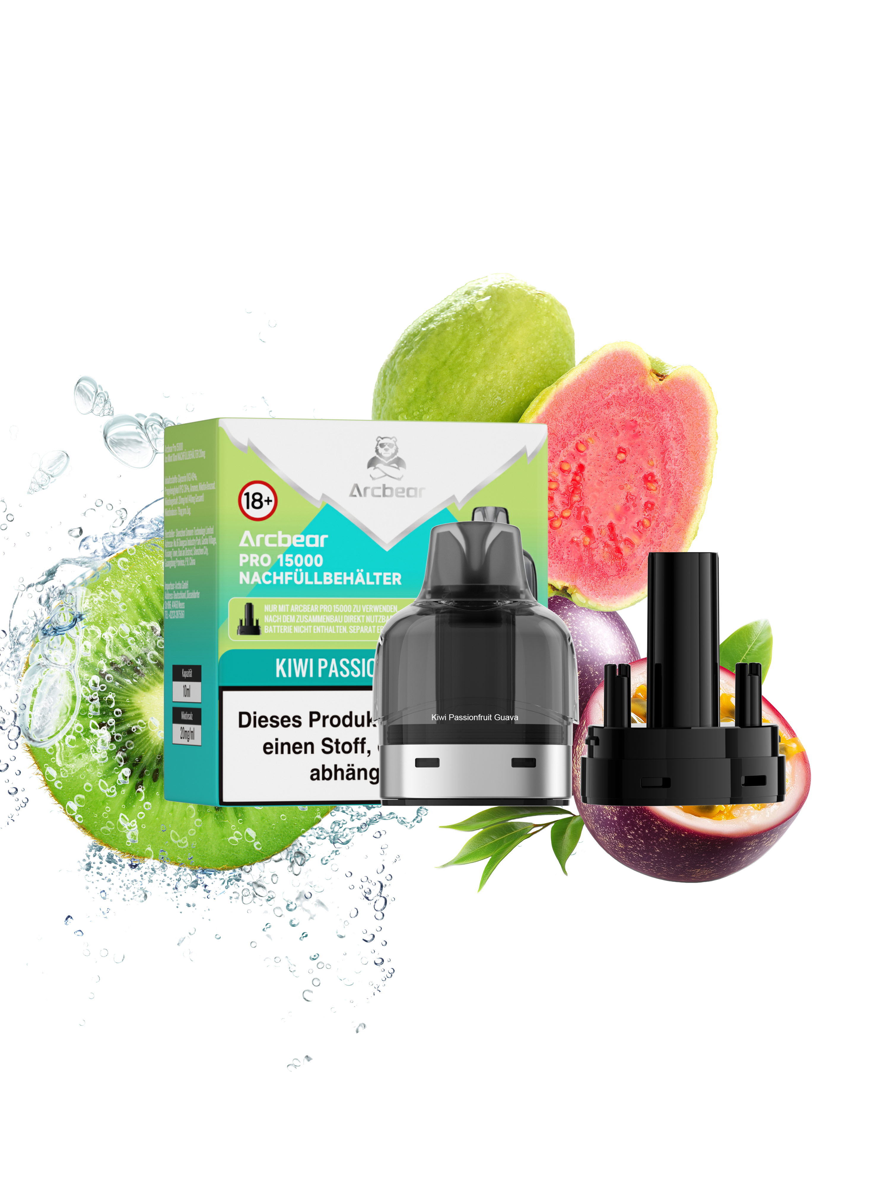 Arcbear - Pro 15000 Pod Set - Kiwi Passionfruit Guava