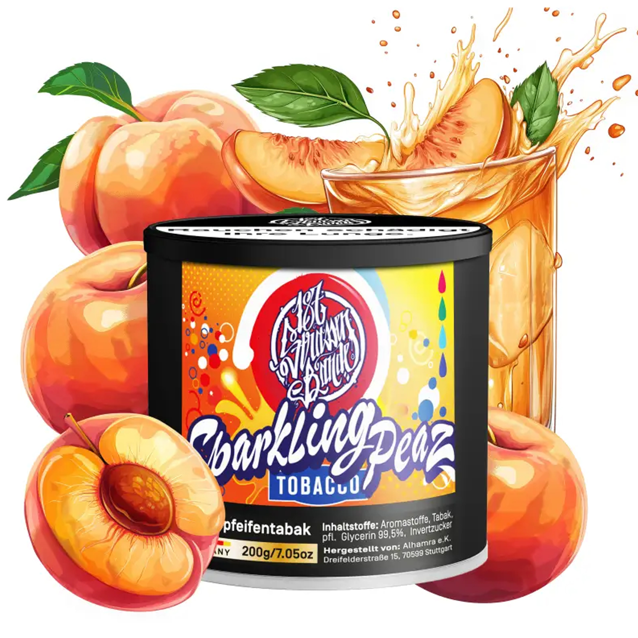 187 Strassen Bande Tabak - Sparkling PeaZ #045 - 200g TT