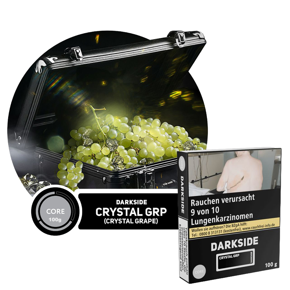 Darkside Core Tabak - Crystal Grp - 100g - 19,99€
