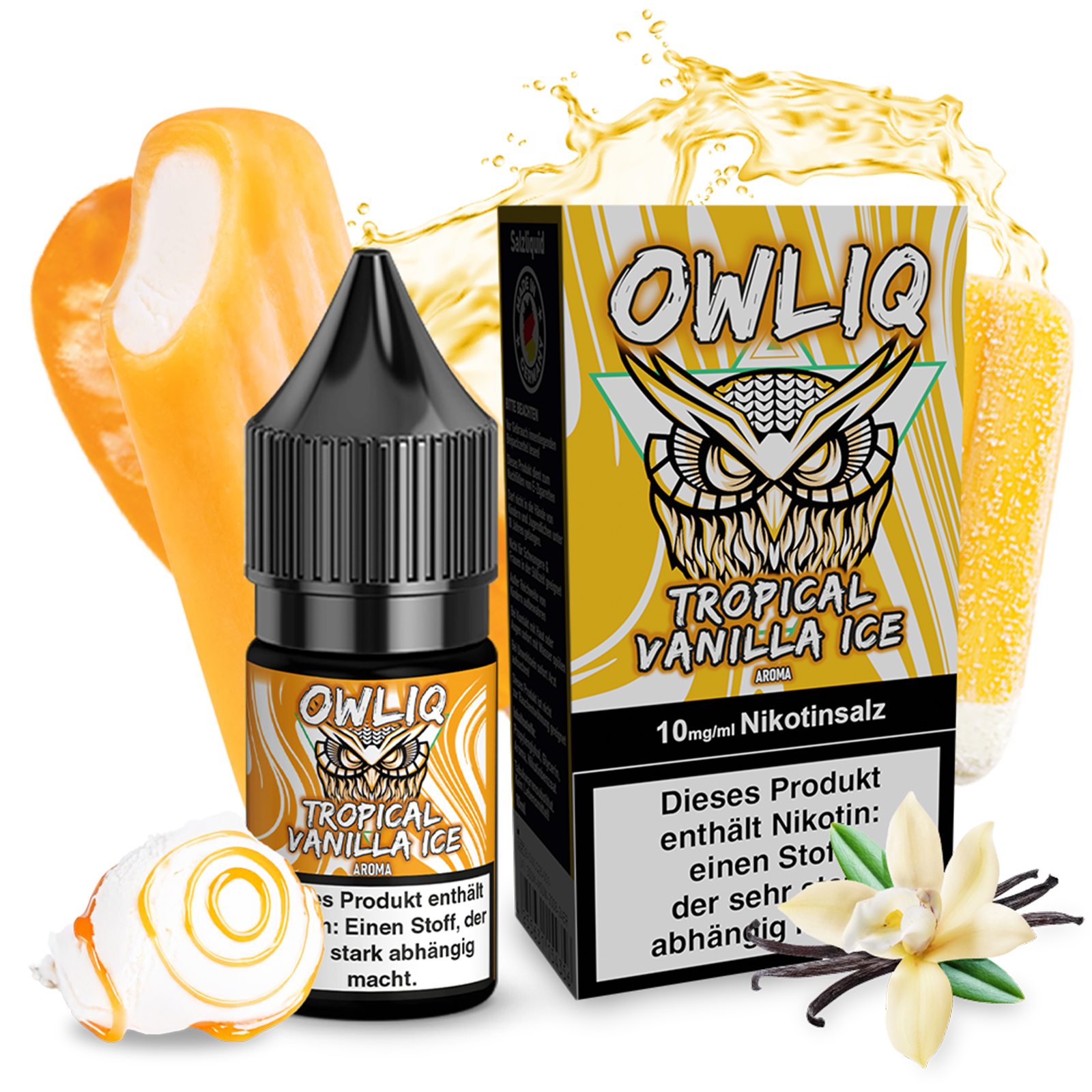 OWLIQ Liquid - Tropical Vanilla Ice 10ml - 10mg