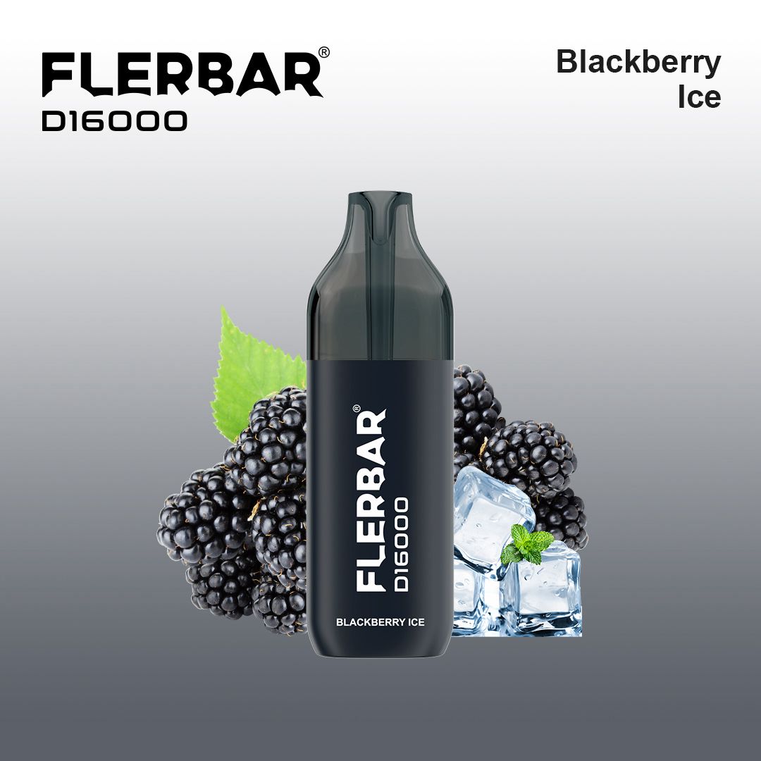Flerbar D16000 - Blackberry Ice - Vape 2ml + Pod 10ml