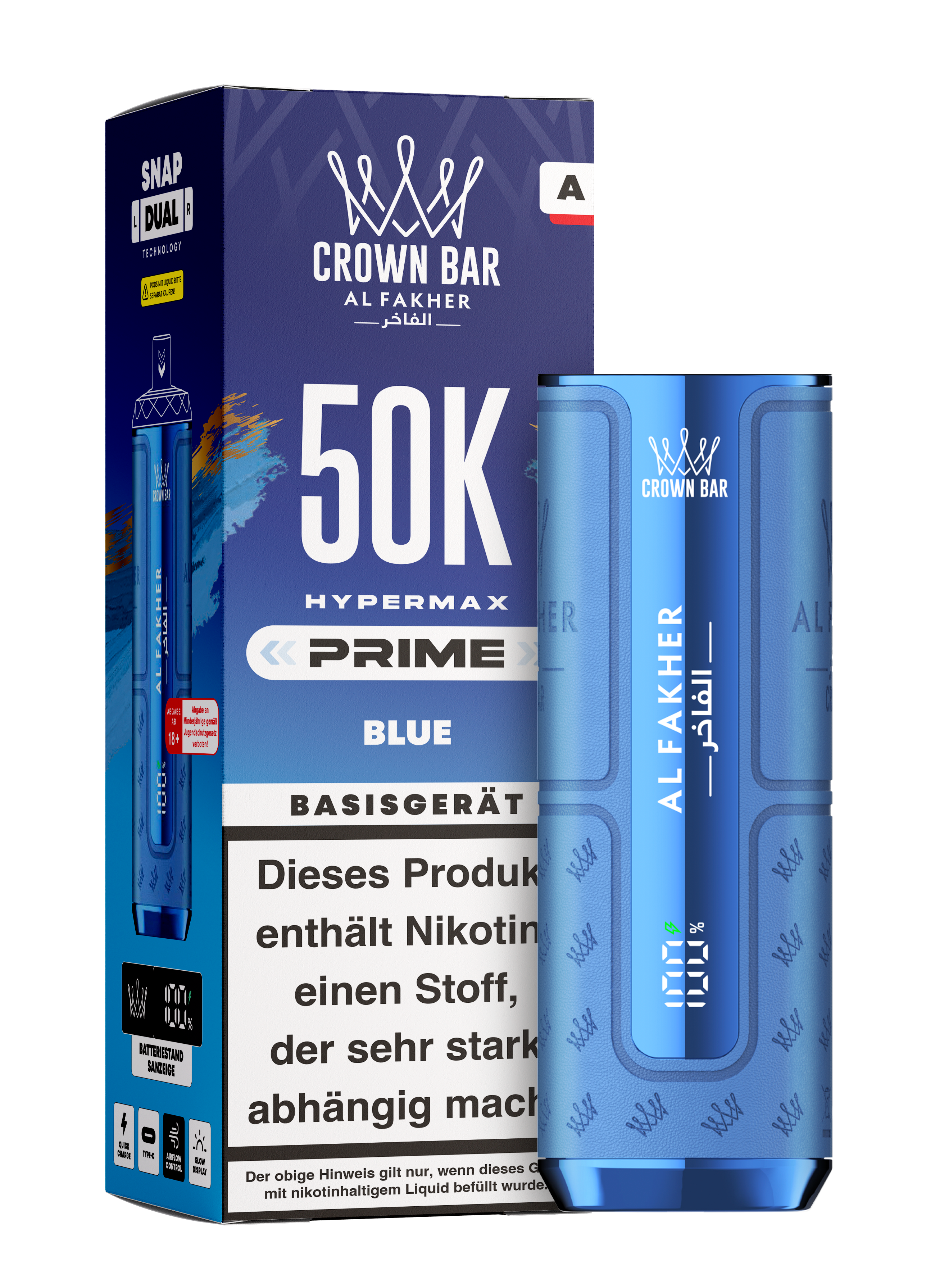 Al Fakher - Hypermax Prime 50K Akku - Blue
