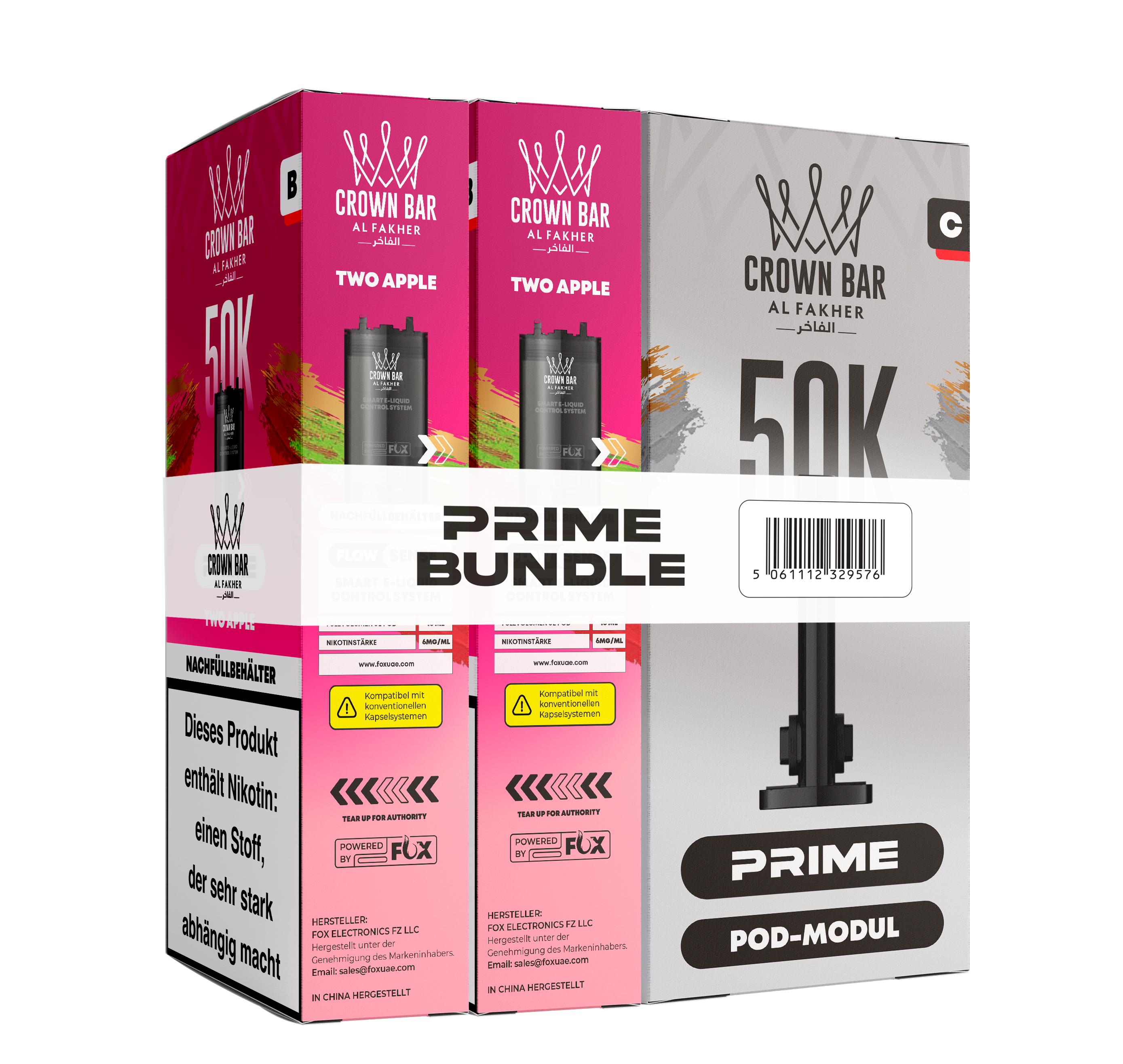 Al Fakher - Hypermax Prime 50K 2er Pod+Coil - Two Apple