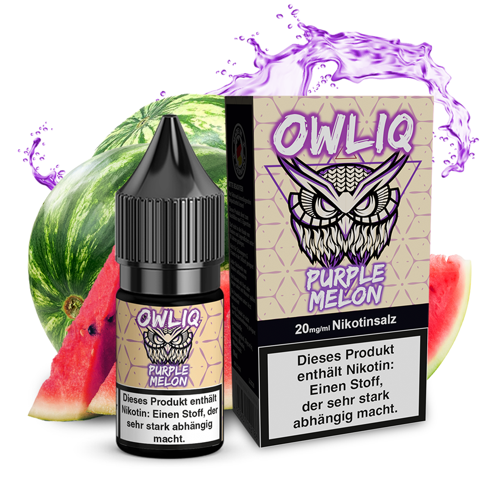 OWLIQ Liquid - Purple Melon 10ml - 20mg