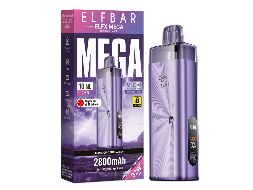 ElfBar - ELFX Mega Basisgerät - Purple
