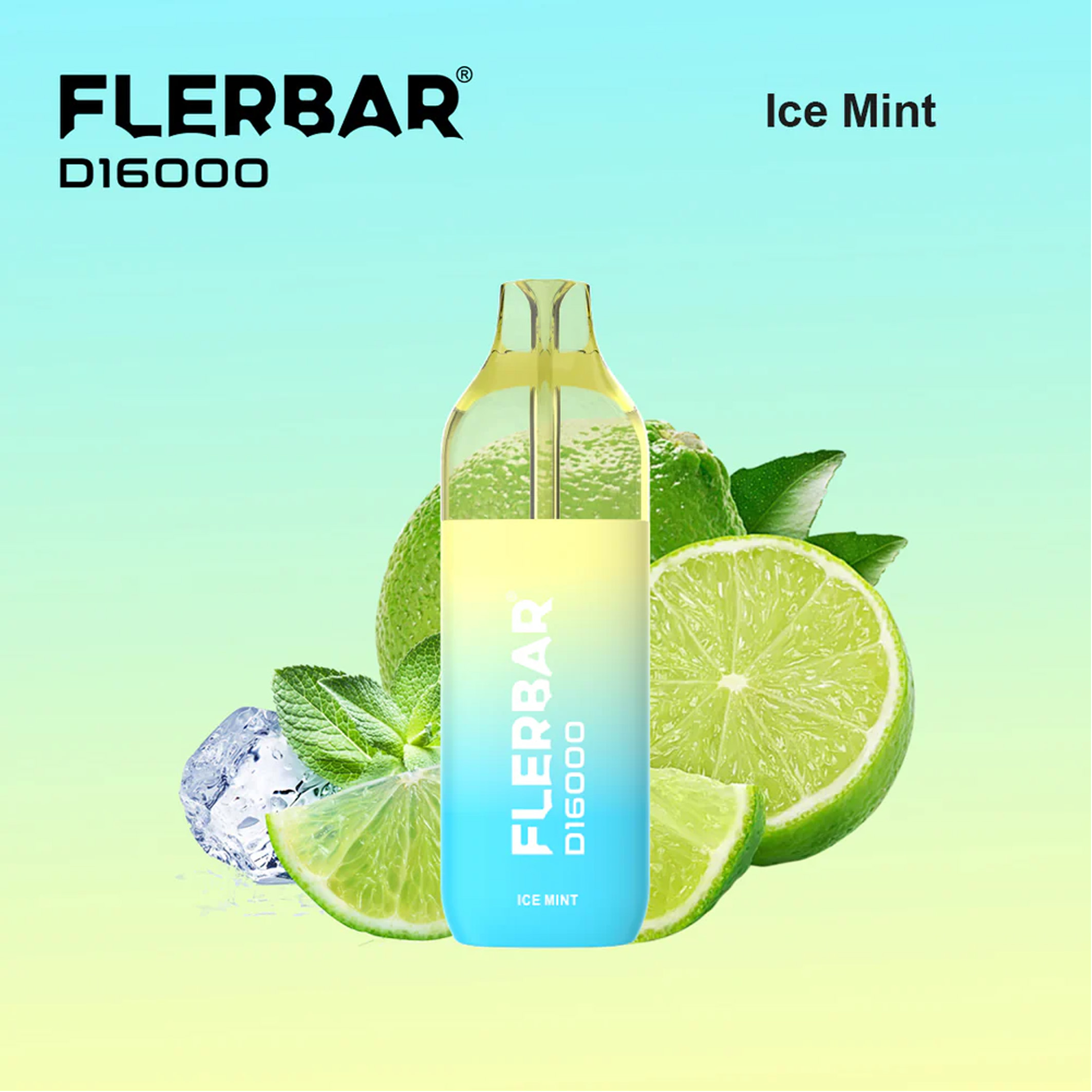 Flerbar D16000 - Ice Mint - Vape 2ml + Pod 10ml