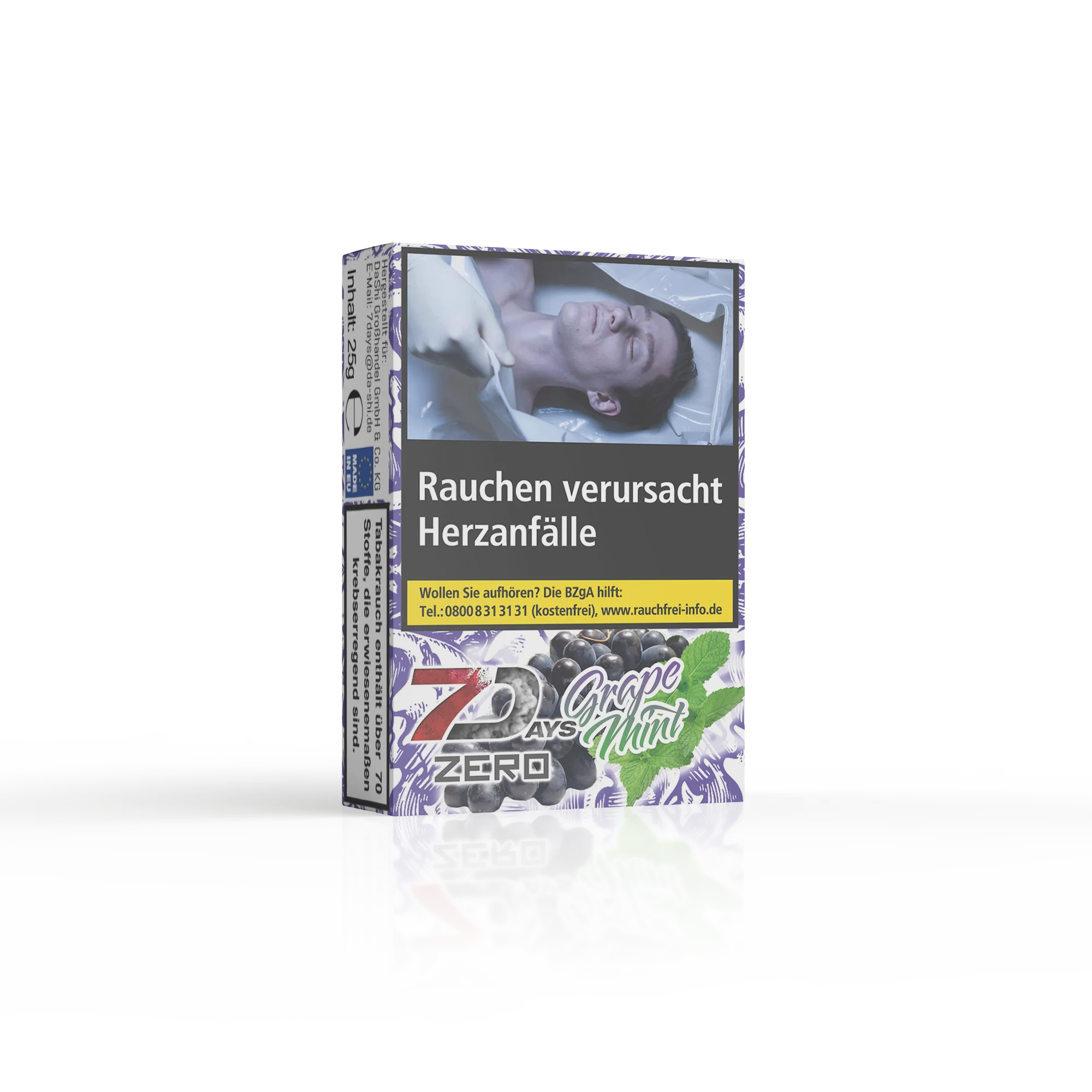 7Days Zero Tabakersatz - Grape Mint - 25g
