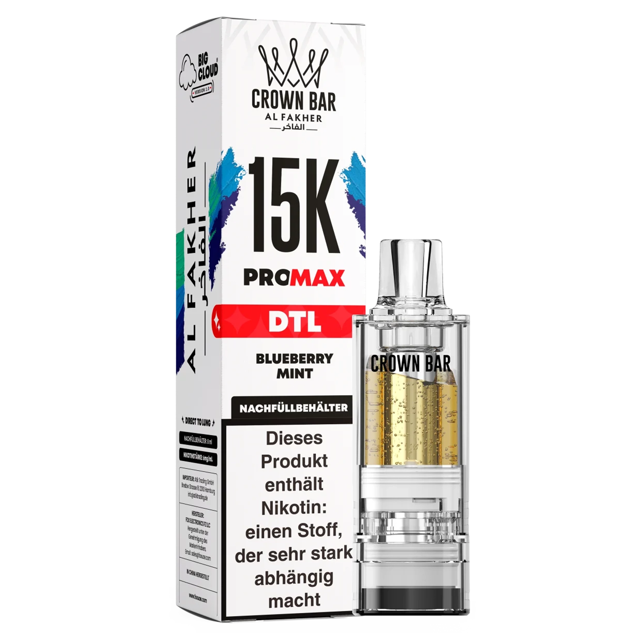 Al Fakher - 15K PRO MAX Pod - Blueberry Mint
