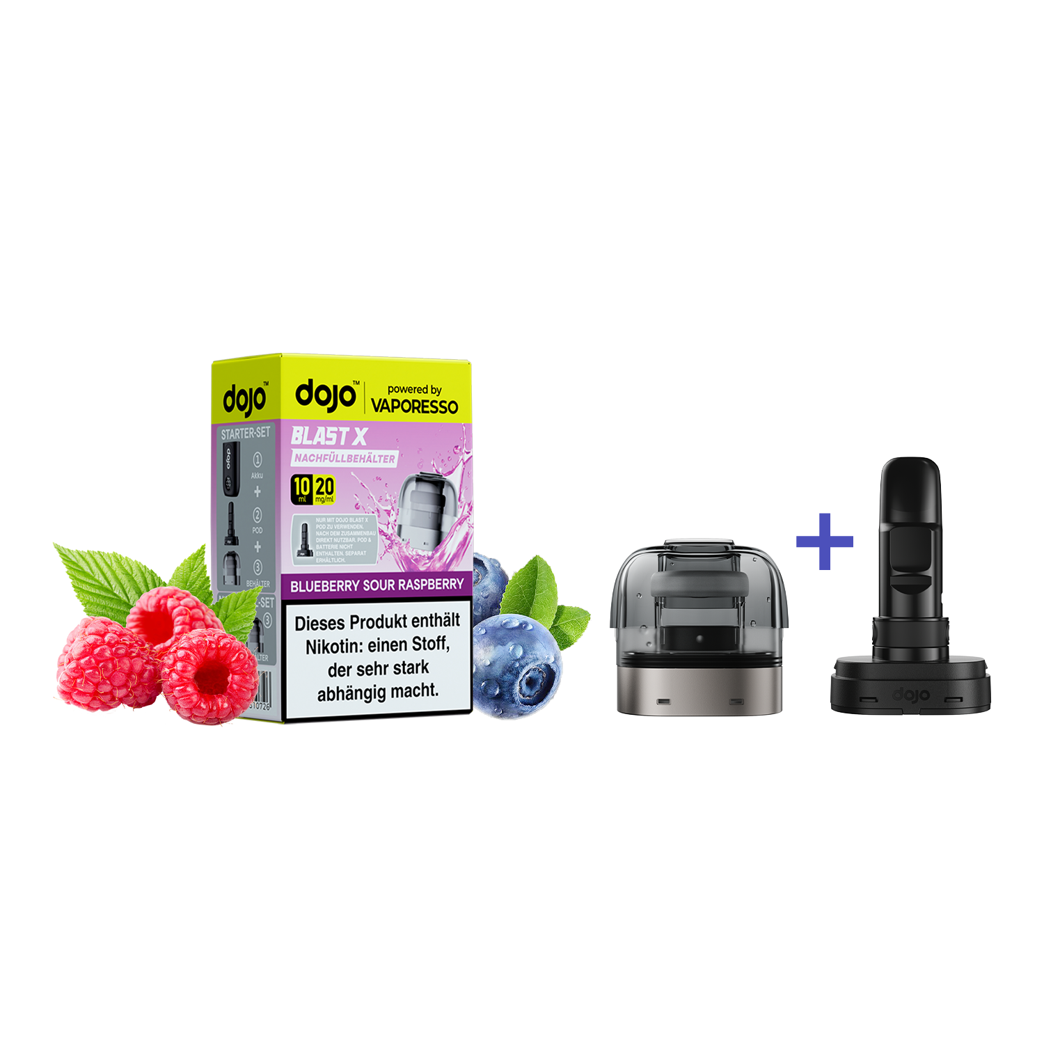 Vaporesso - Dojo Blast X Pod - Blueberry Sour Raspberry 20mg