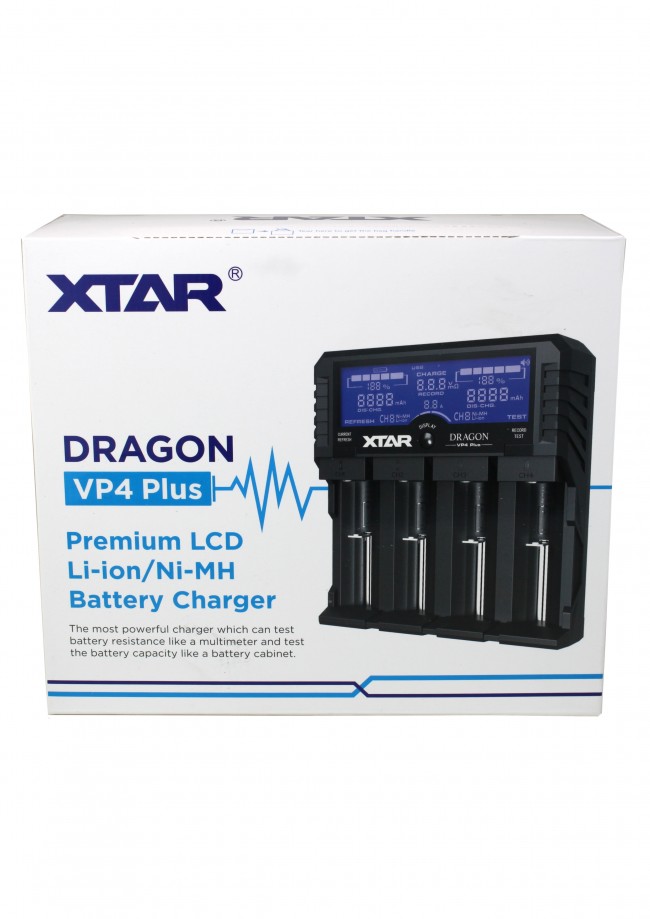 XTAR - VP4 Plus "Dragon" - Akkuladegerät