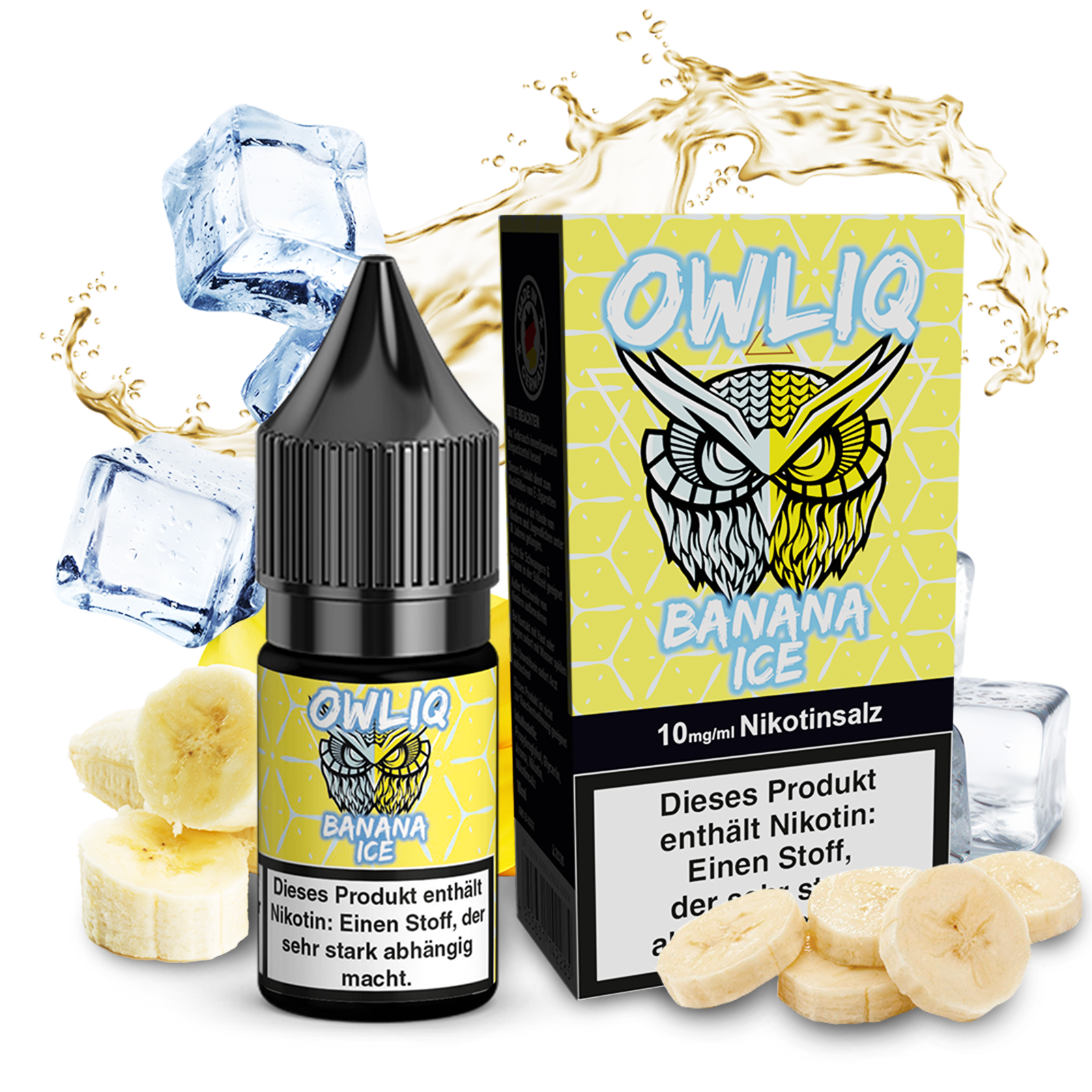 OWLIQ Liquid - Banana Ice 10ml - 10mg