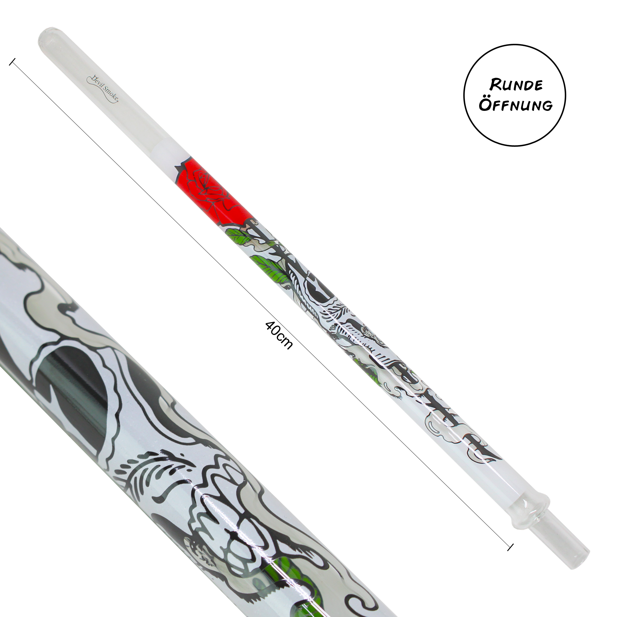 Devil Smoke - Tattoo Line - Skull Smoke Colored rund