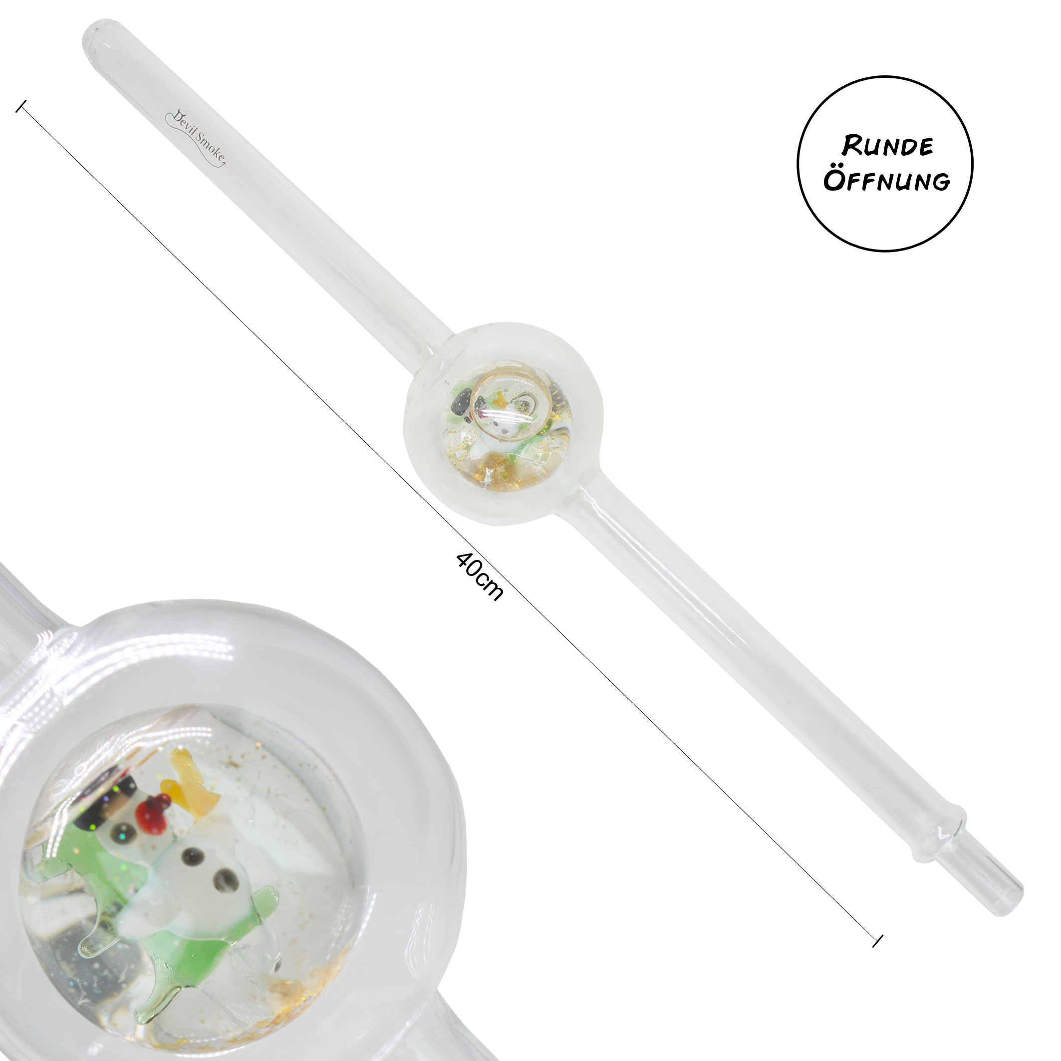 Devil Smoke - Mundstück - Snow Christmas Ball