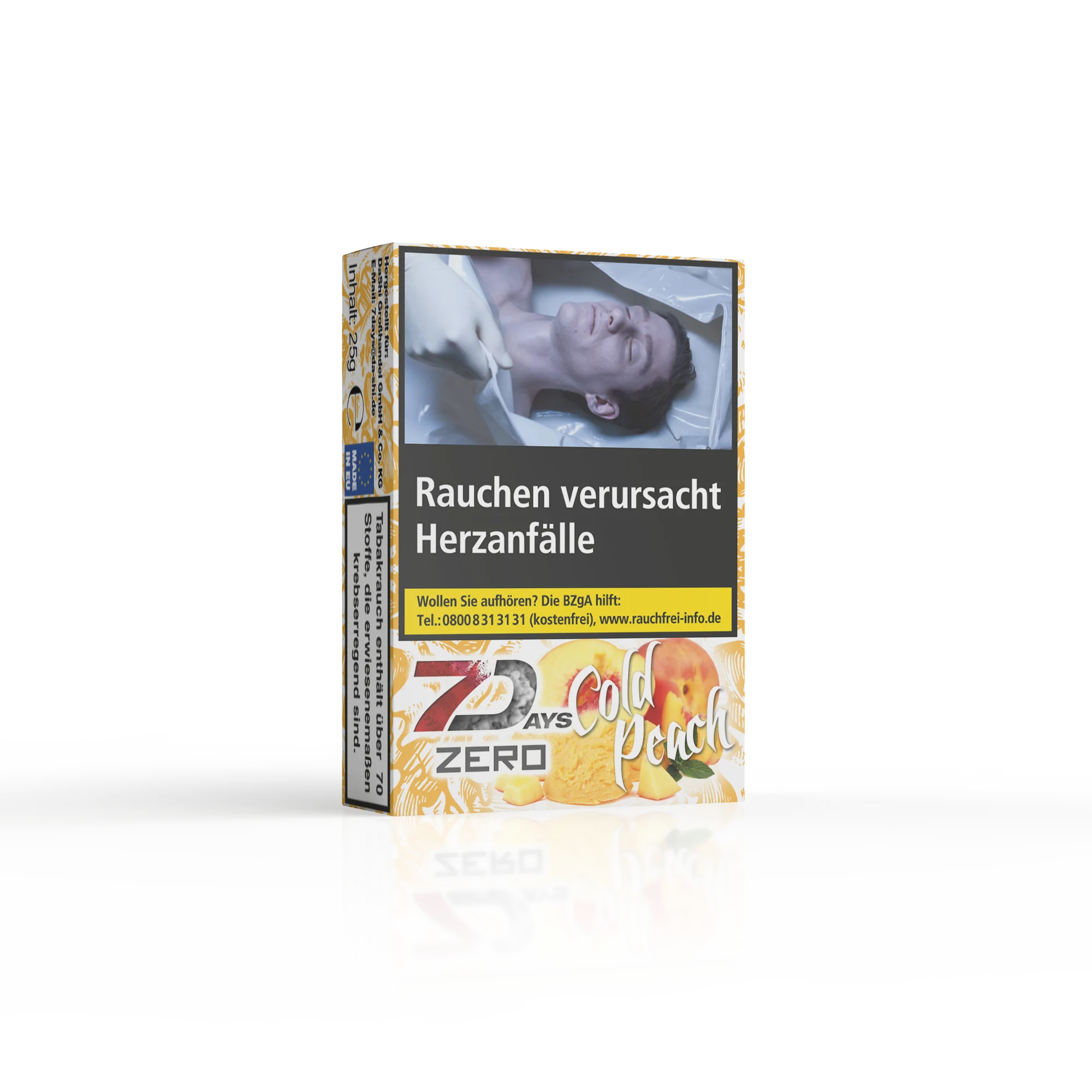 7Days Zero Tabakersatz - Cold Peach - 25g