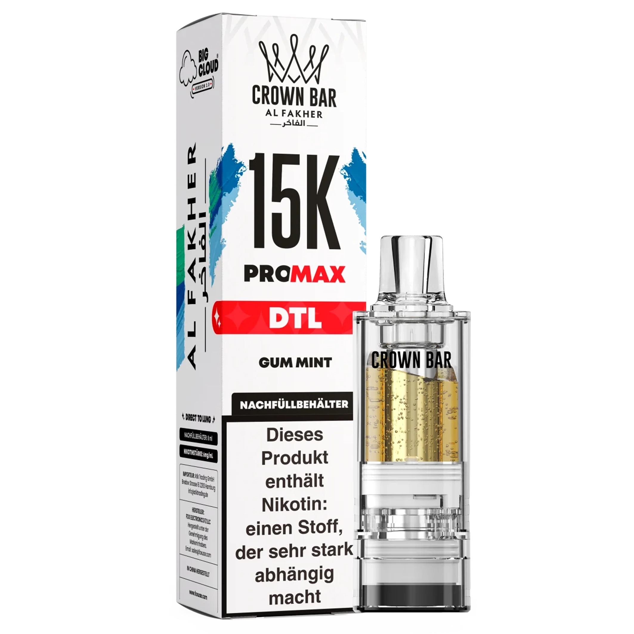 Al Fakher - 15K PRO MAX Pod - Gum Mint