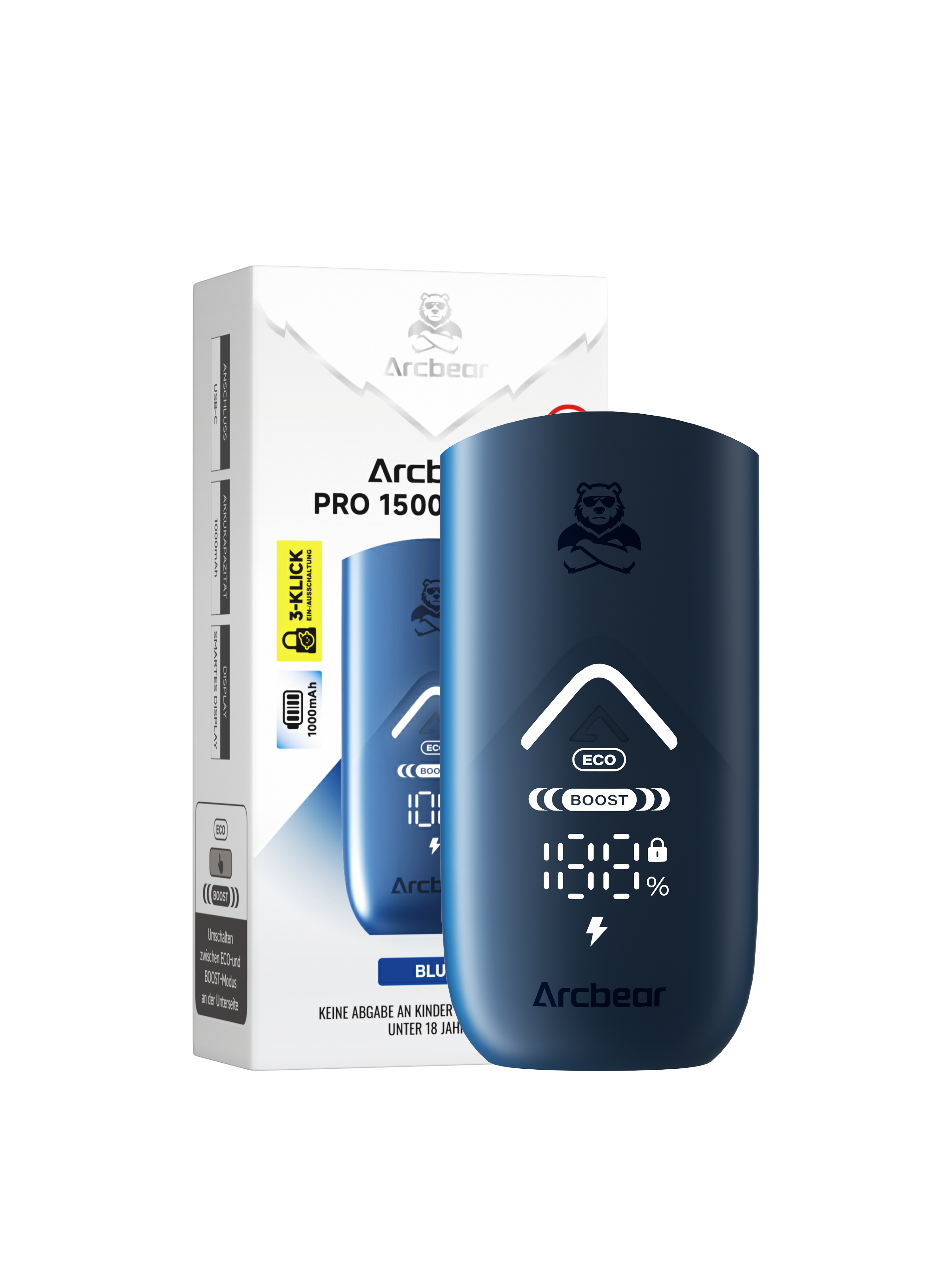 Arcbear - Pro 15000 Akku - Blau