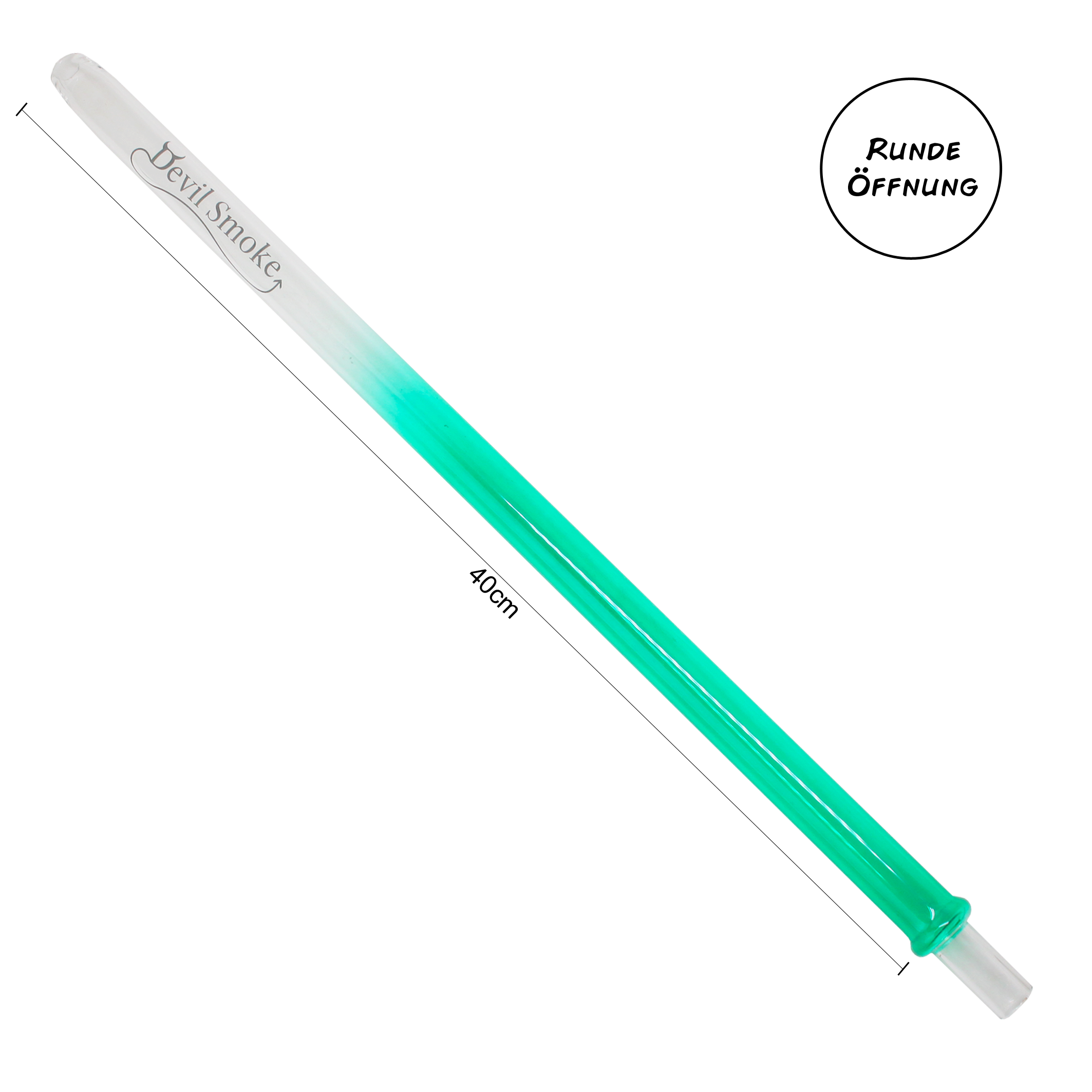 Devil Smoke - Colored - Grün - runde Öffnung