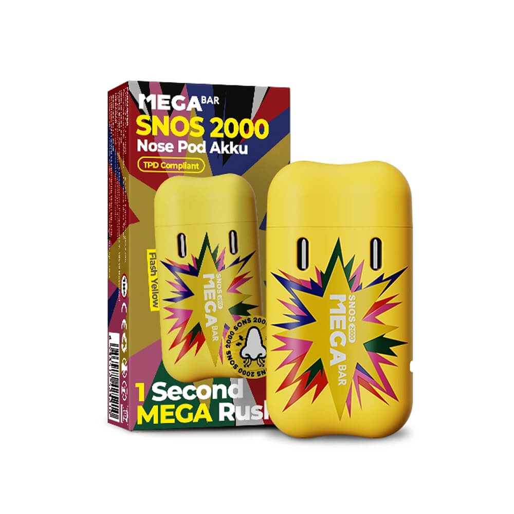 MegaBar SNOS2000 Prefilled Nasen Vape Gert. MegaBar SNOS2000 Prefilled Nasen Vape Gert.