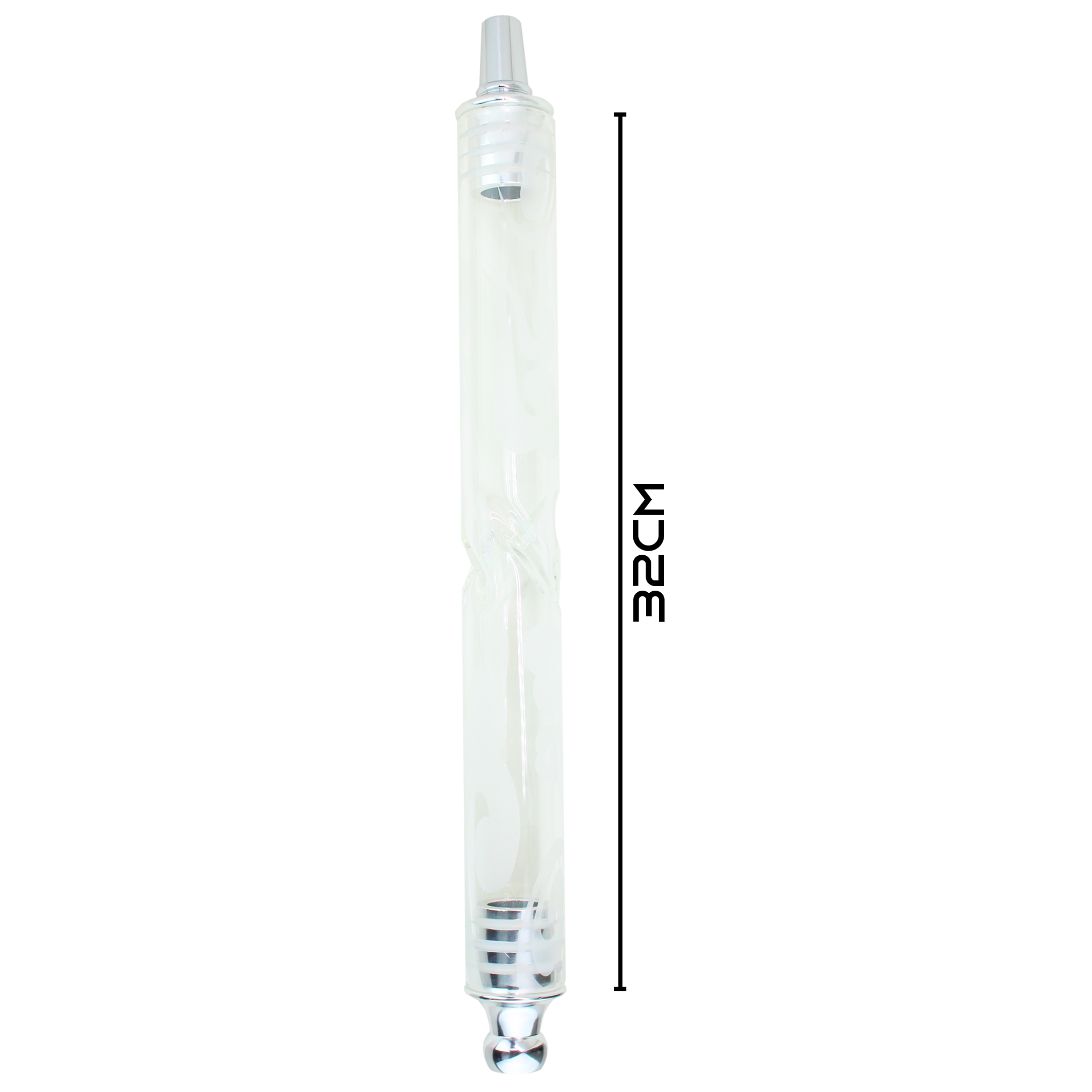 Amy - Glasrauchsäule - A Silber