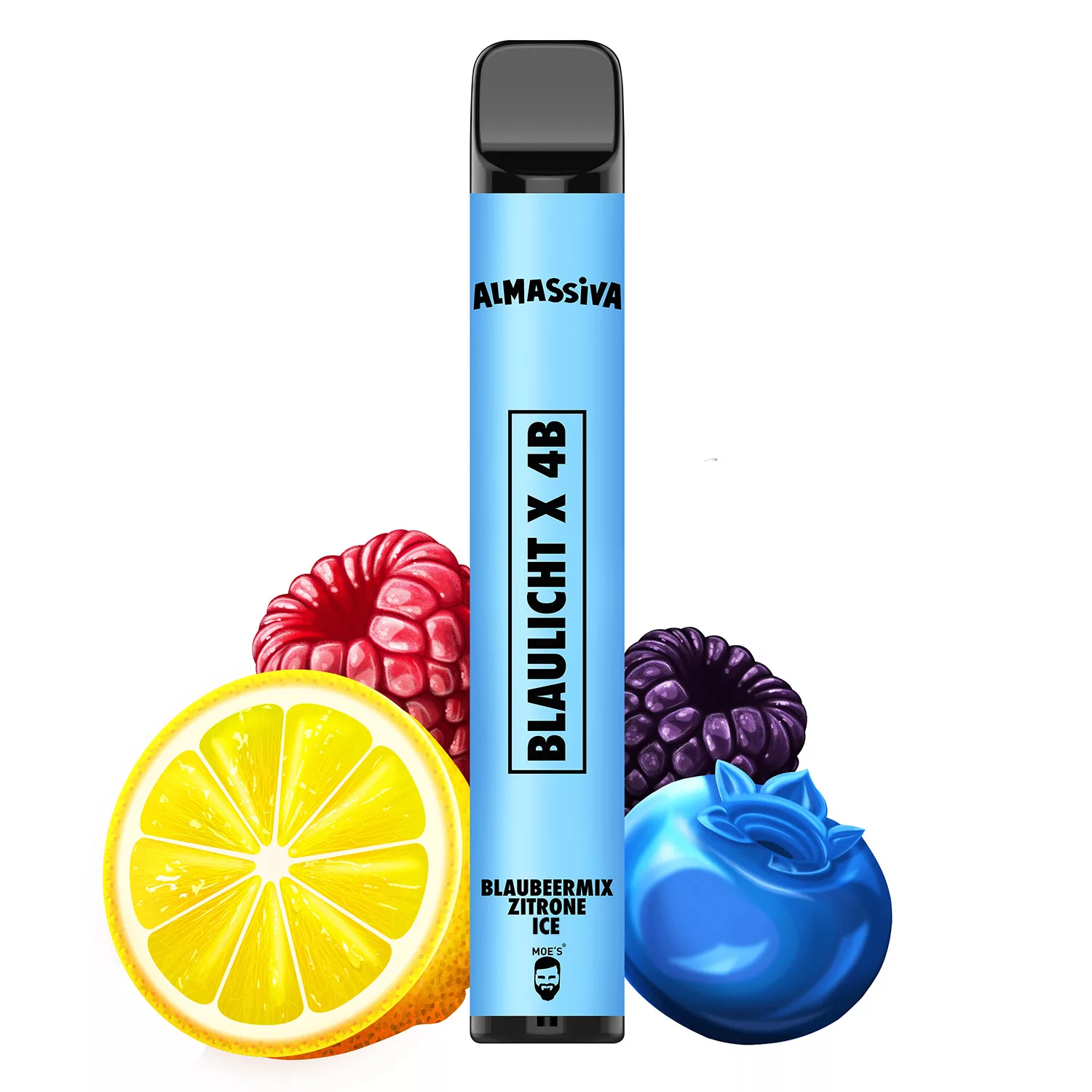 Almassiva Vape - Einweg E-Zigarette - Blaulicht X 4B 2ml