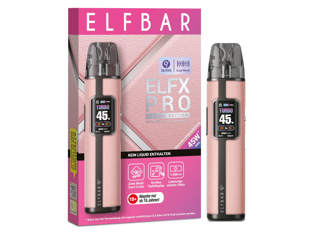 ElfBar - ELFX PRO Pod Kit - Pink PRO