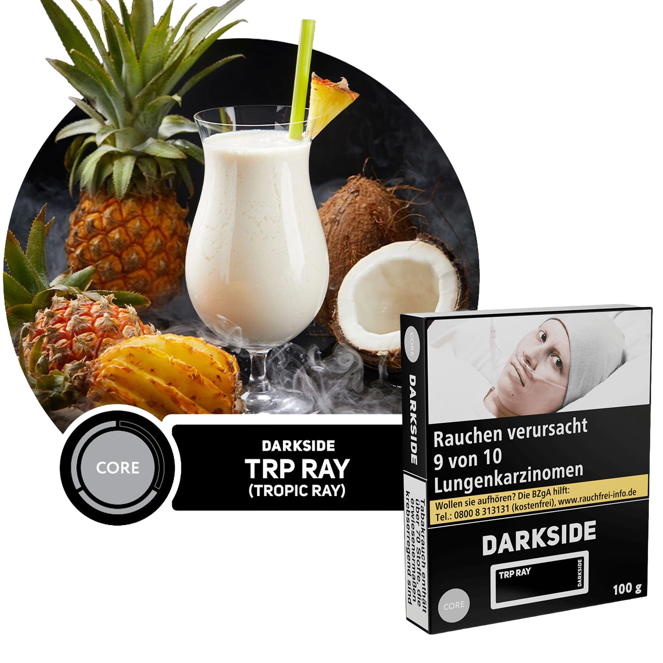 Darkside Core Tabak - Trp Ray - 100g - 19,99€