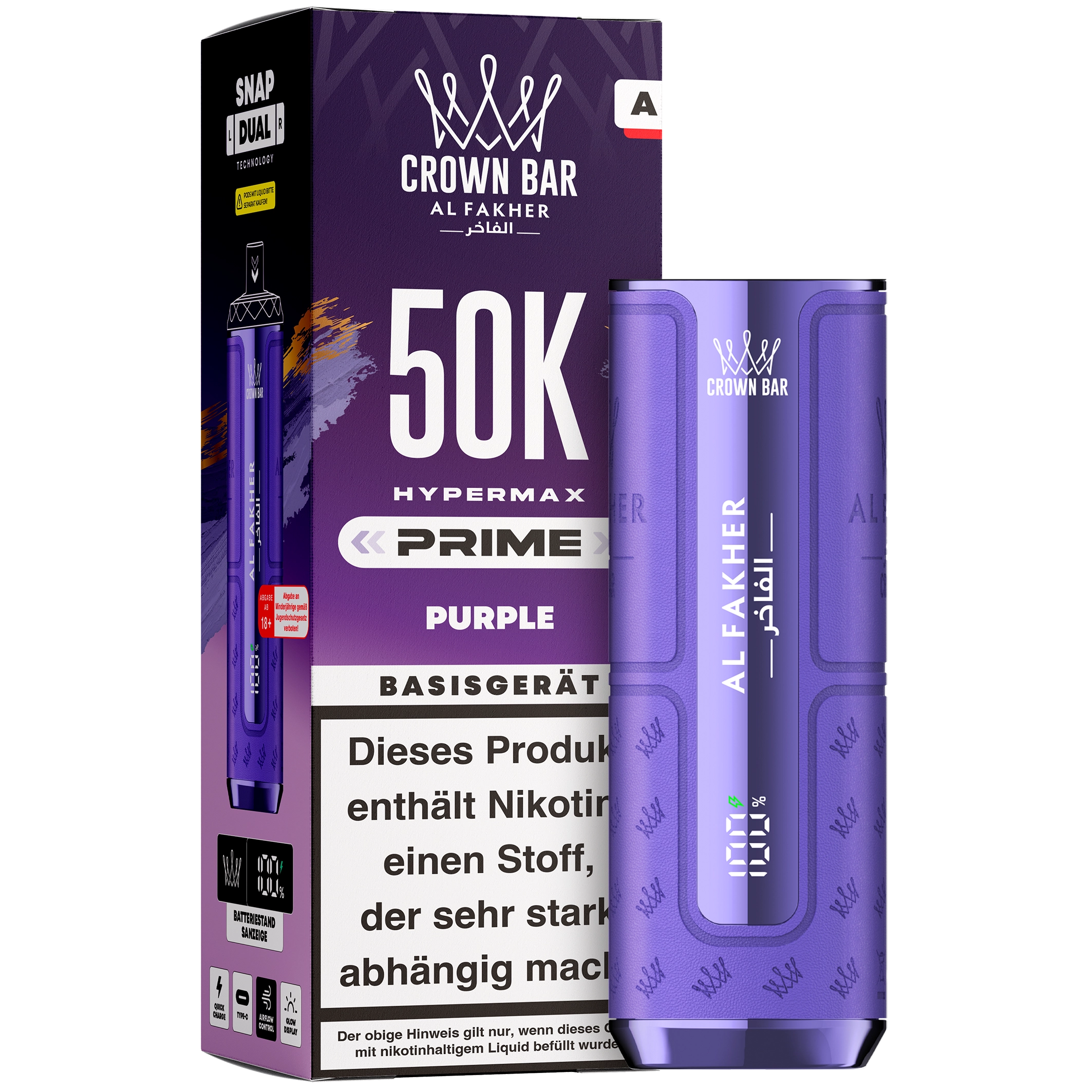Al Fakher - Hypermax Prime 50K Akku - Purple