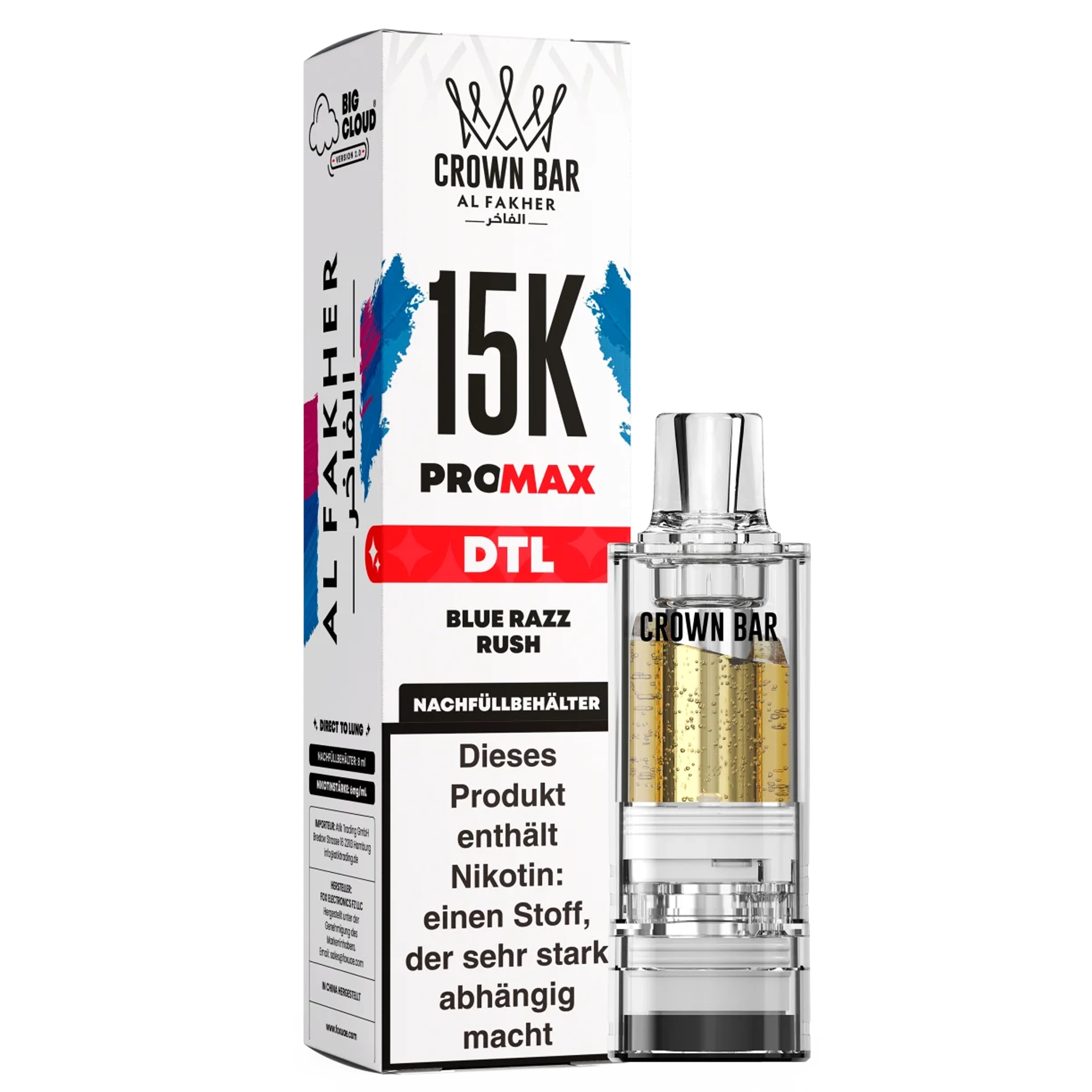 Al Fakher - 15K PRO MAX Pod - Blue Razz Rush
