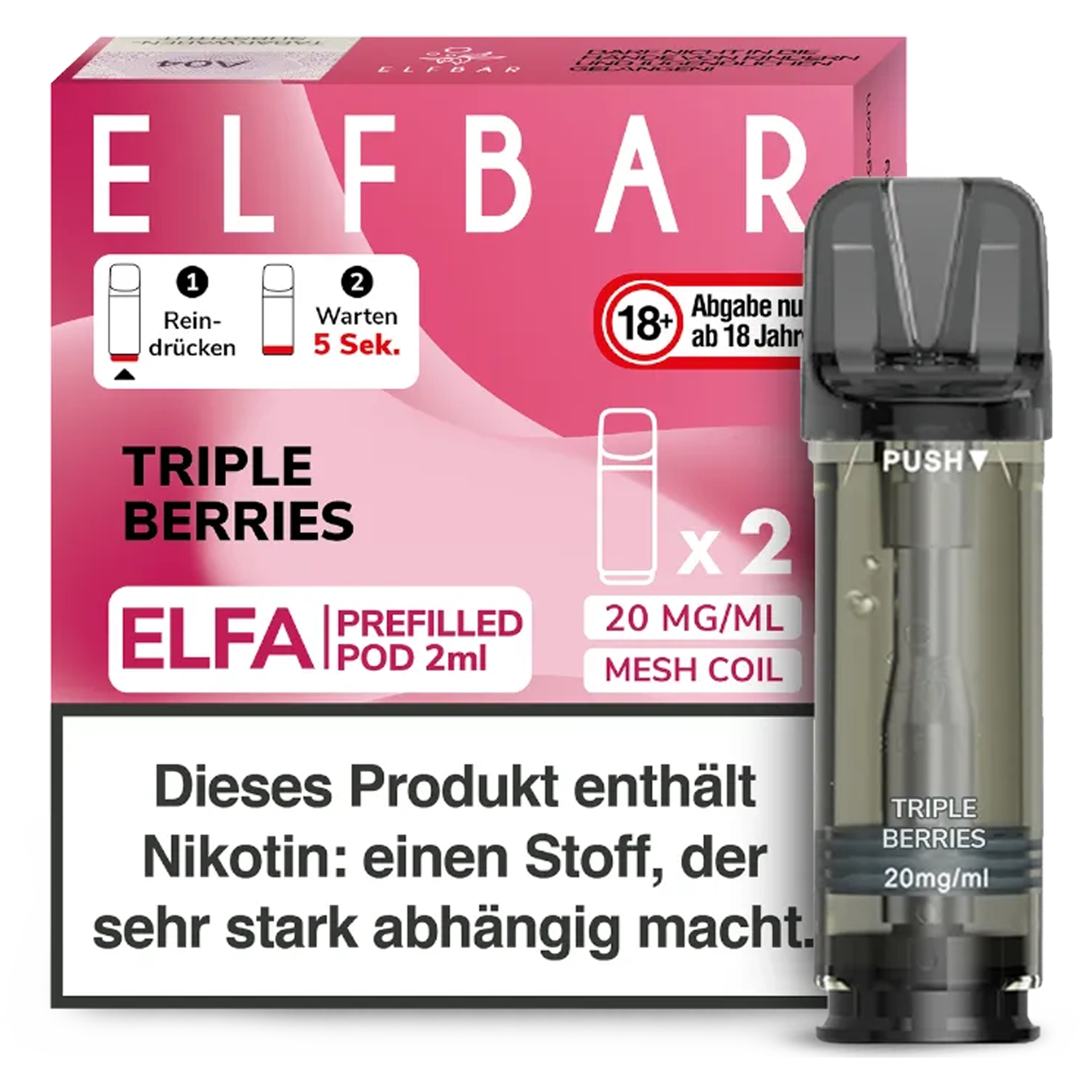 ElfBar - ELFA Pod - Triple Berries 20mg