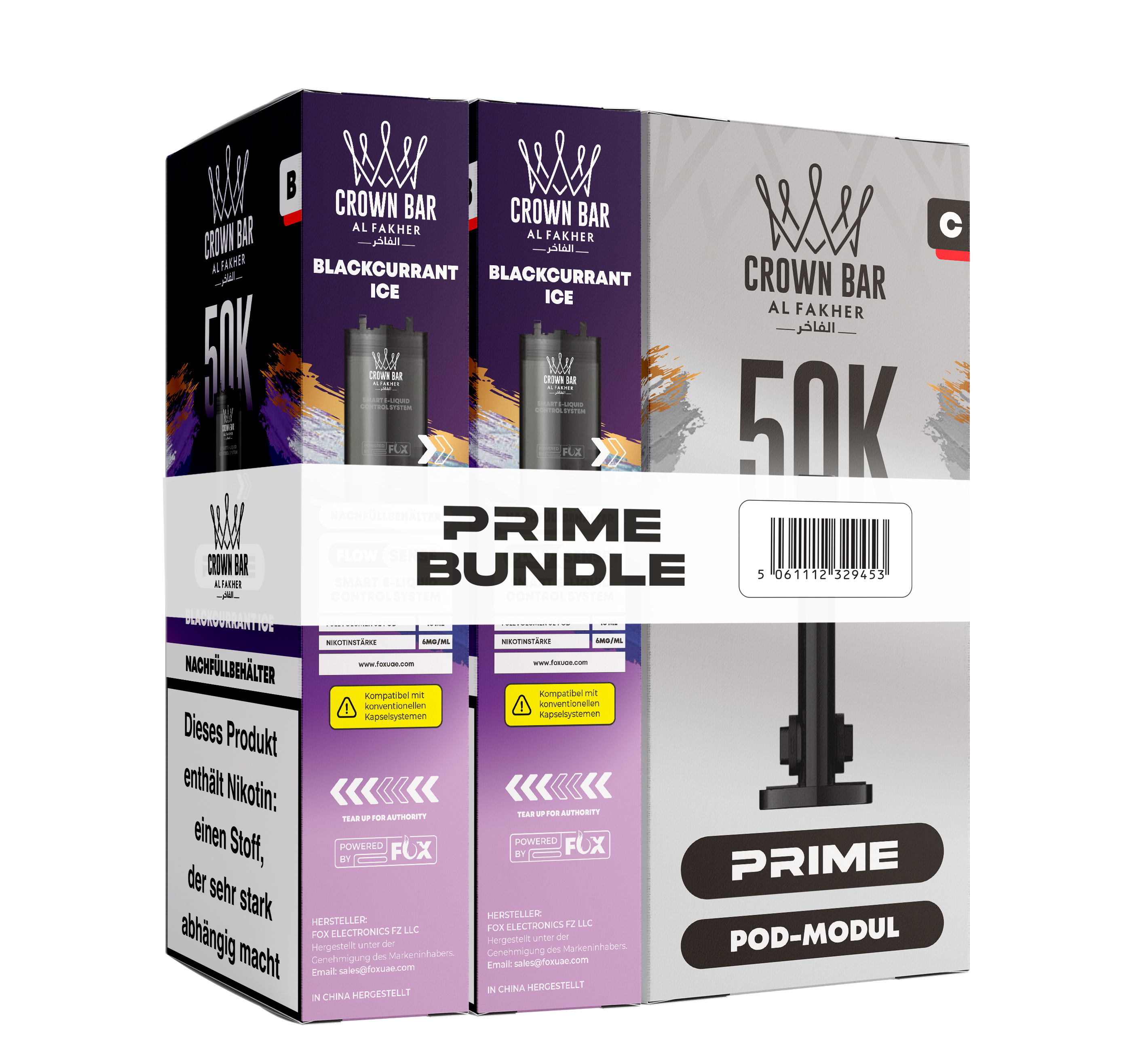 Al Fakher - Hypermax Prime 50K 2er Pod+Coil - Blackcurrant Ice