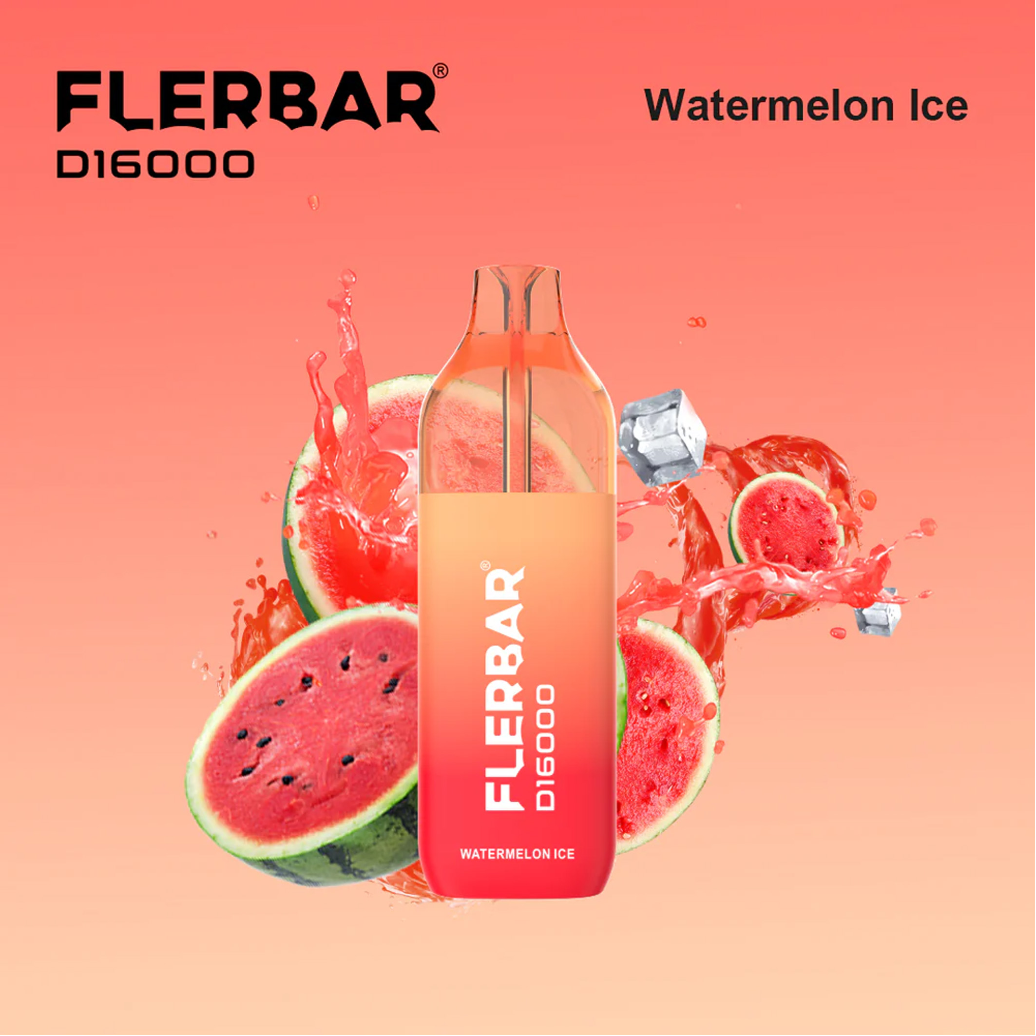Flerbar D16000 - Watermelon Ice - Vape 2ml + Pod 10ml