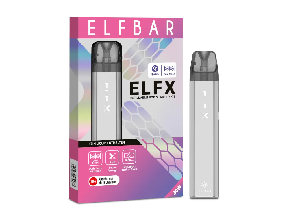 ElfBar - ELFX Pod Kit - Silver