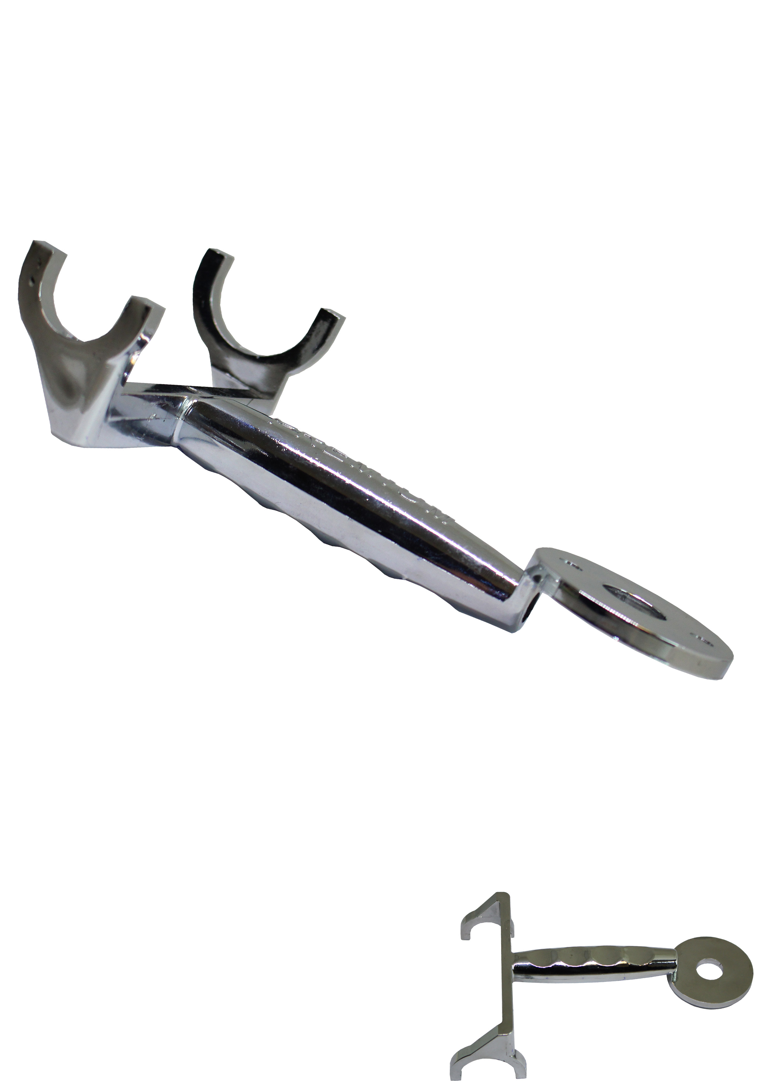 Schlauchhalter - Kunststoff - Chrom