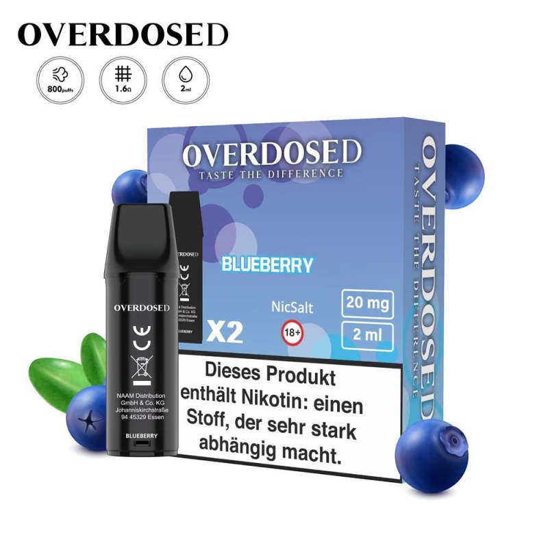 Overdosed - Pod - Blueberry 20mg