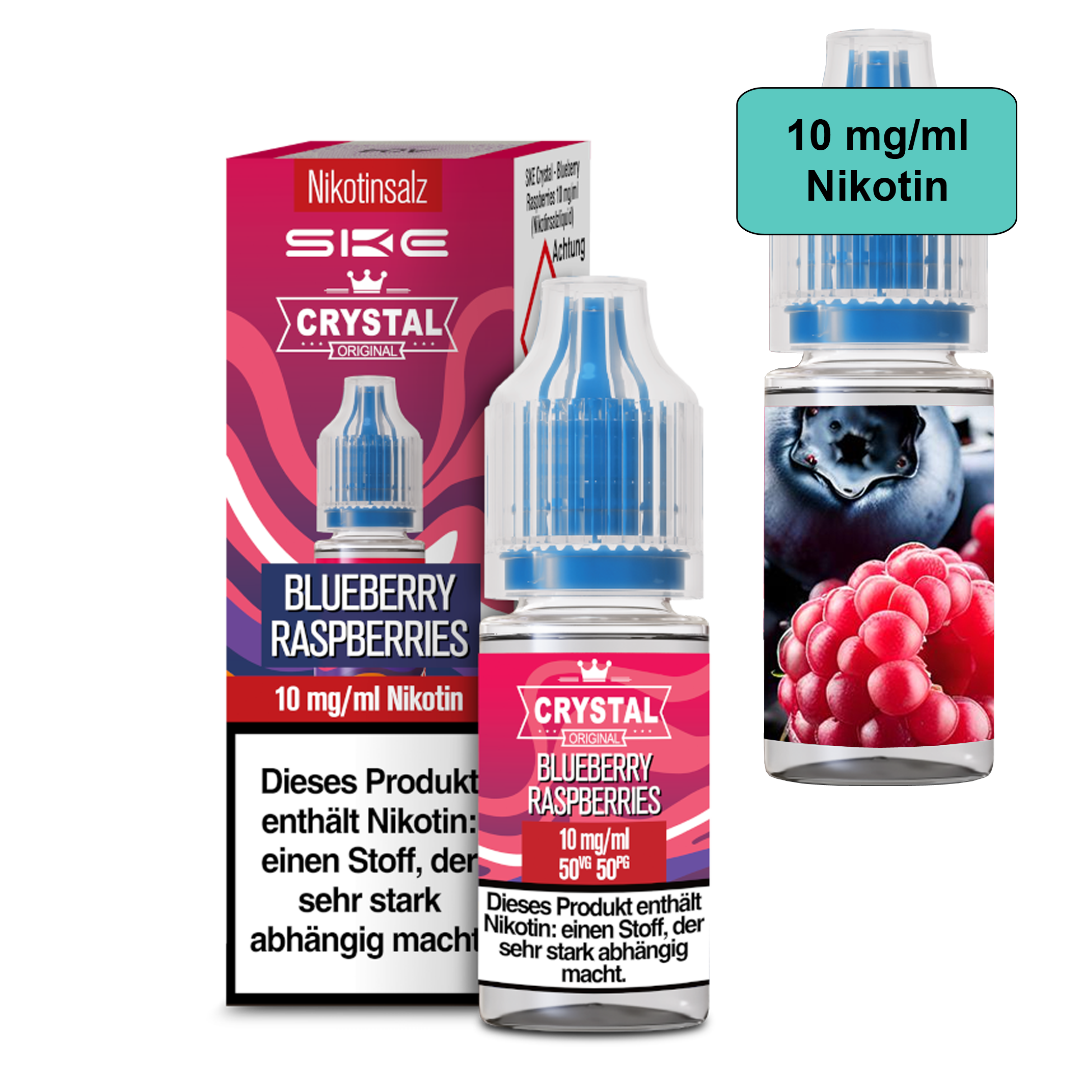 SKE Crystal Liquid - Blueberry Raspberries 10ml - 10mg