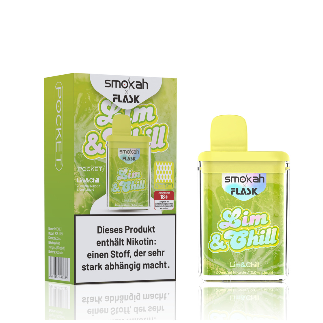 Smokah x Flask Pocket die perfekte Vape E-Shisha zum mitnehmen. Smokah x Flask Pocket die perfekte Vape E-Shisha zum mitnehmen.