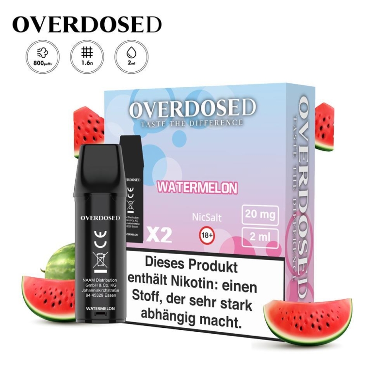 Overdosed - Pod - Watermelon 20mg
