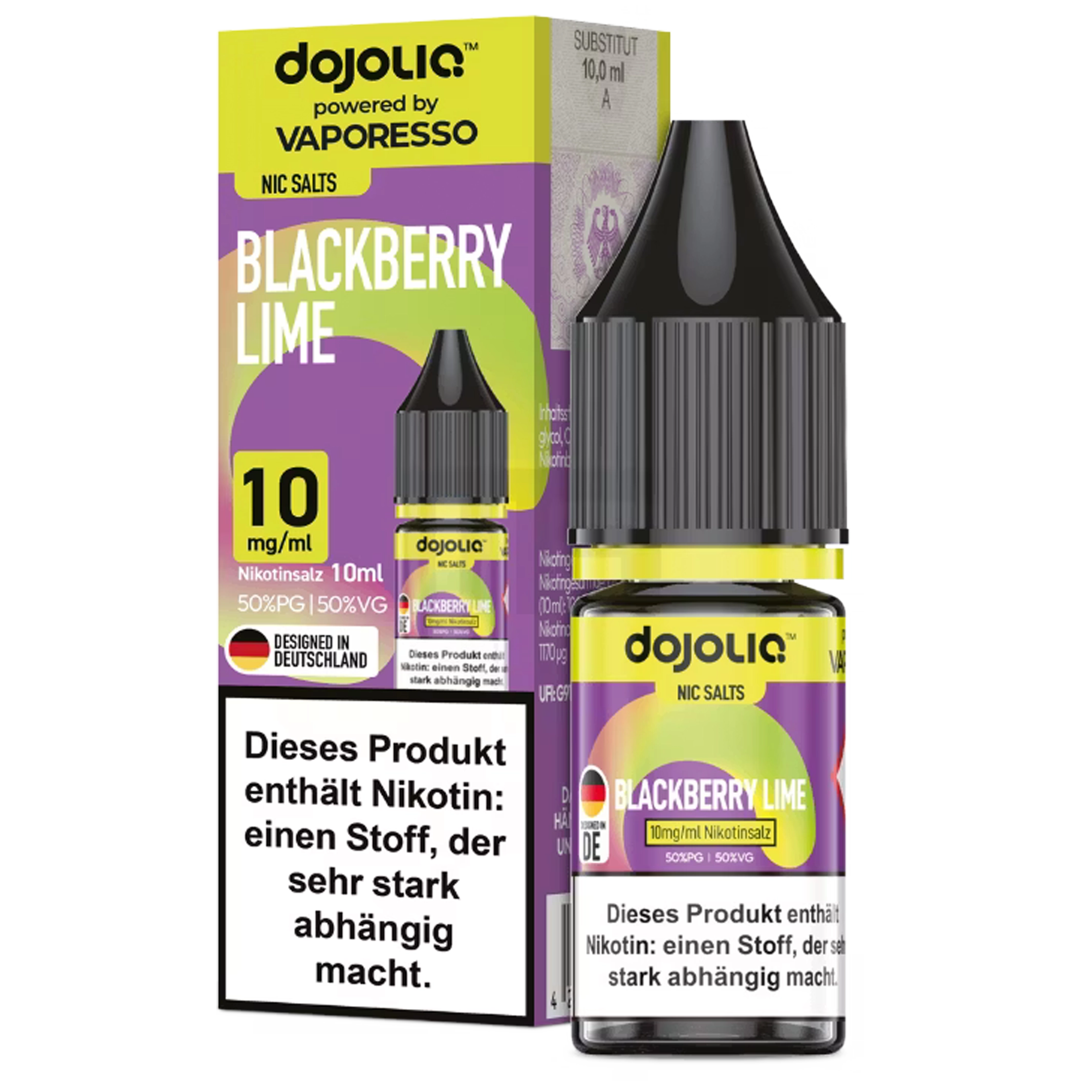Dojoliq by Vaporesso Liquid - Blackberry Lime 10ml - 10mg