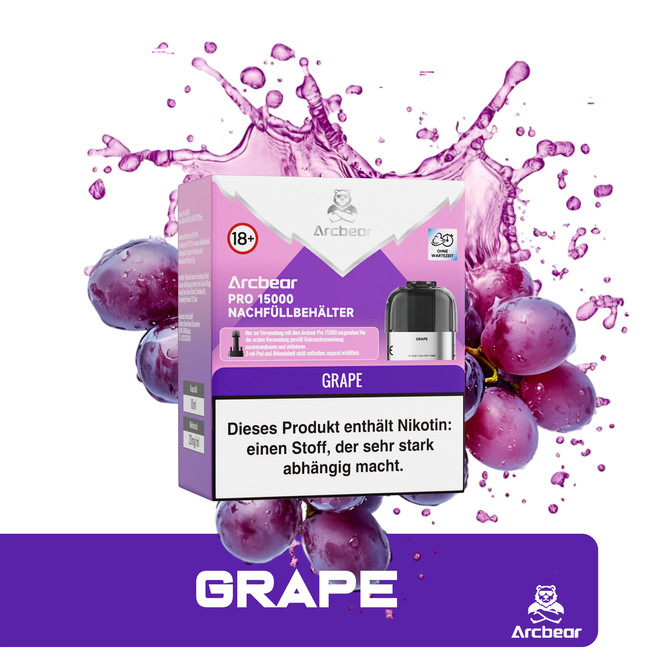 Arcbear - Pro 15000 Pod Set - Grape