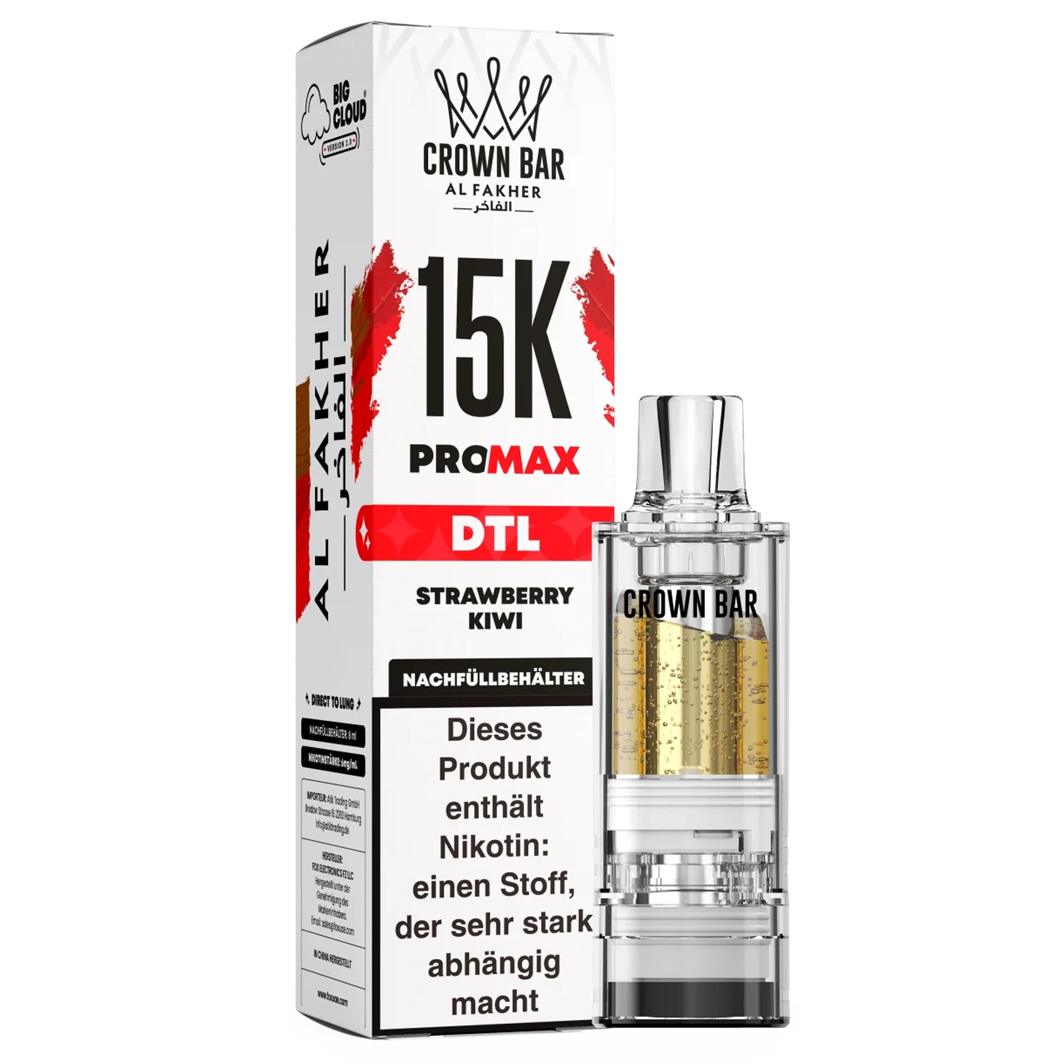 Al Fakher - 15K PRO MAX Pod - Strawberry Kiwi