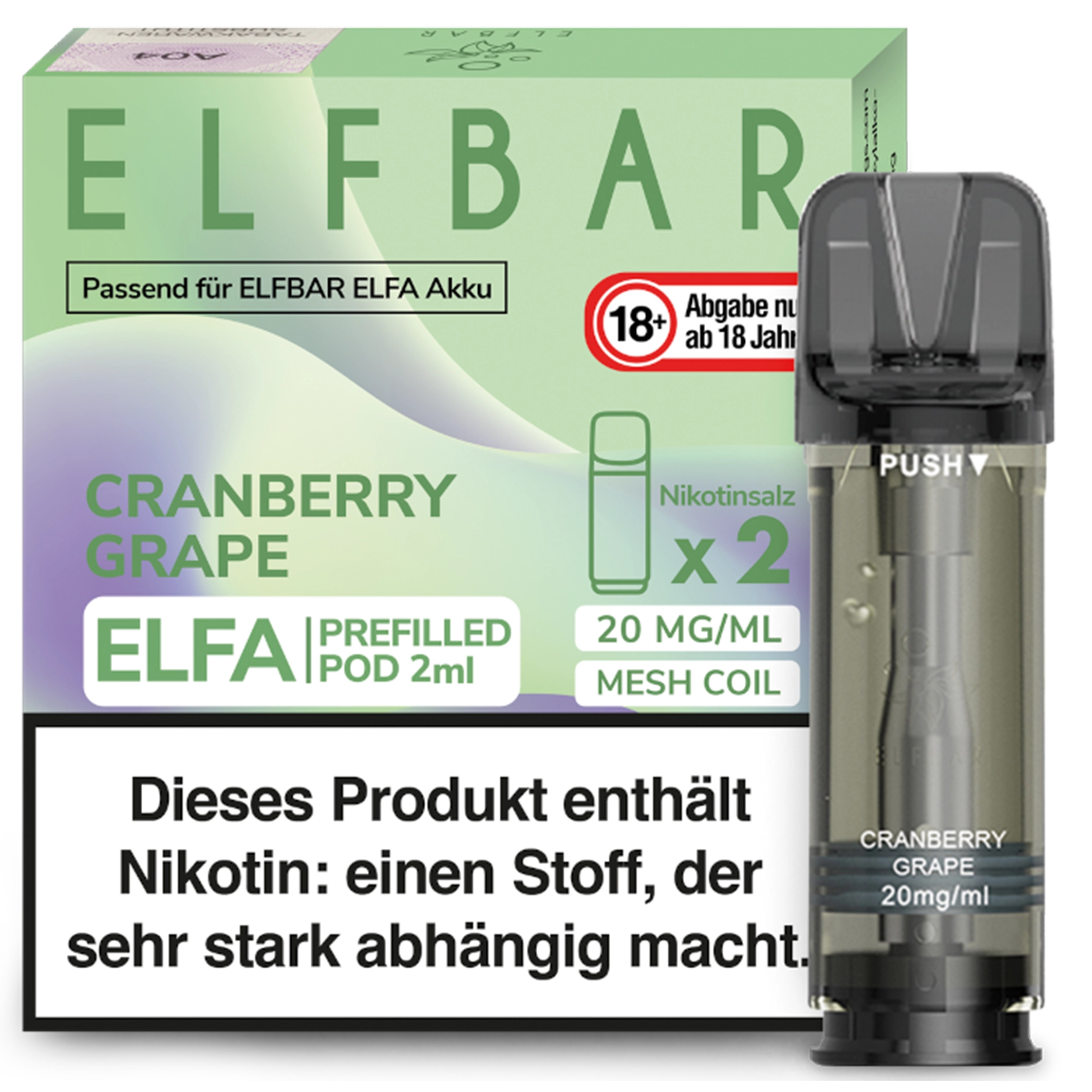 ElfBar - ELFA Pod - Cranberry Grape 20mg