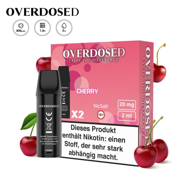 Overdosed - Pod - Cherry 20mg