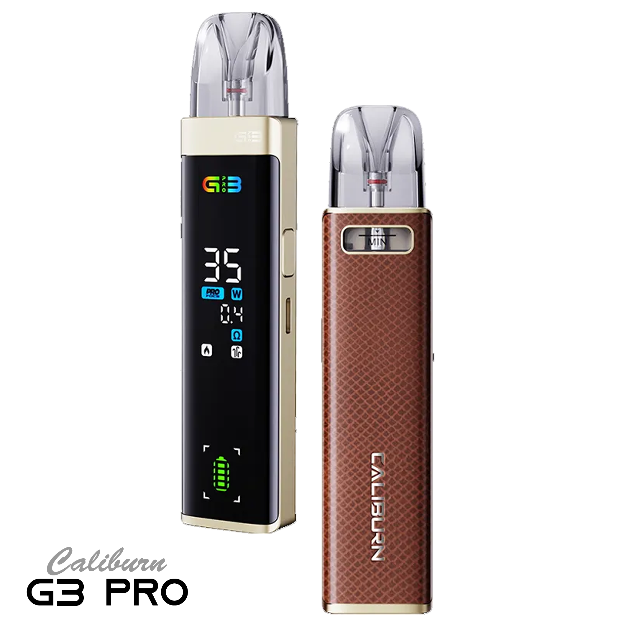 Uwell E-Zigarette - Caliburn G3 PRO - Braun Leder PRO